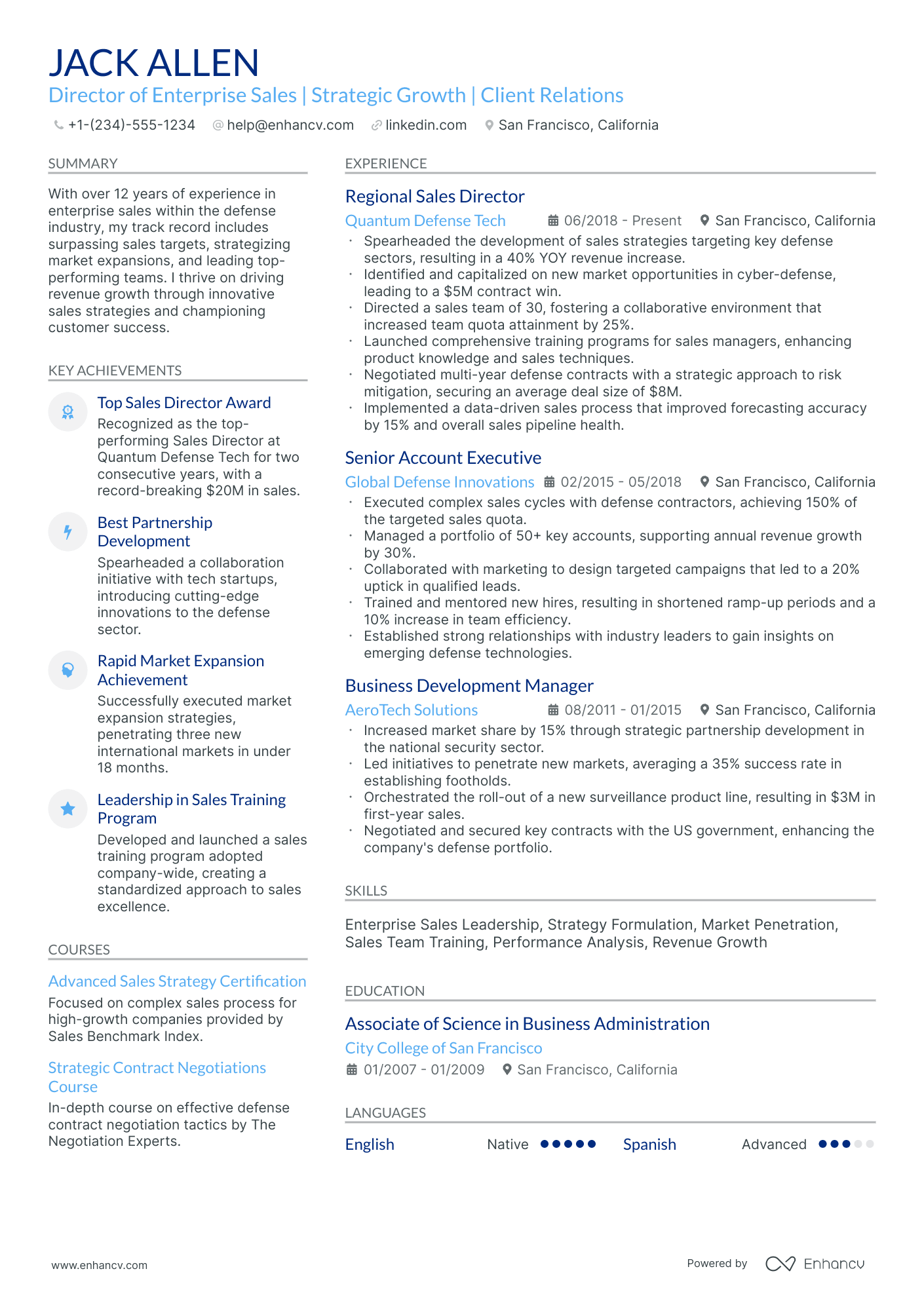 A resume example of a Stylish