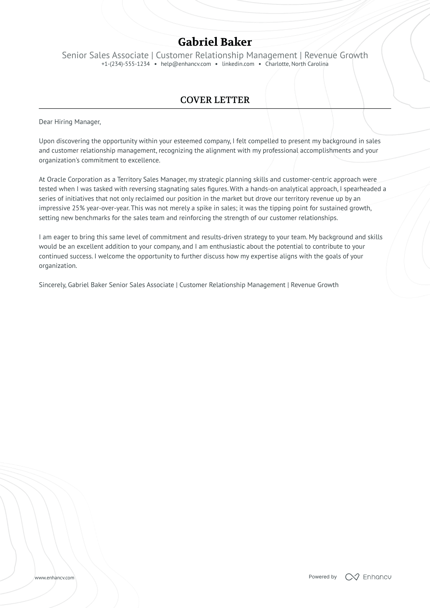 A resume example of a Luxury Sales