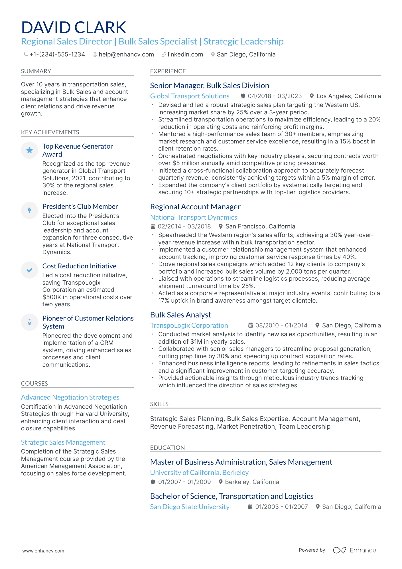 A resume example of a Stylish