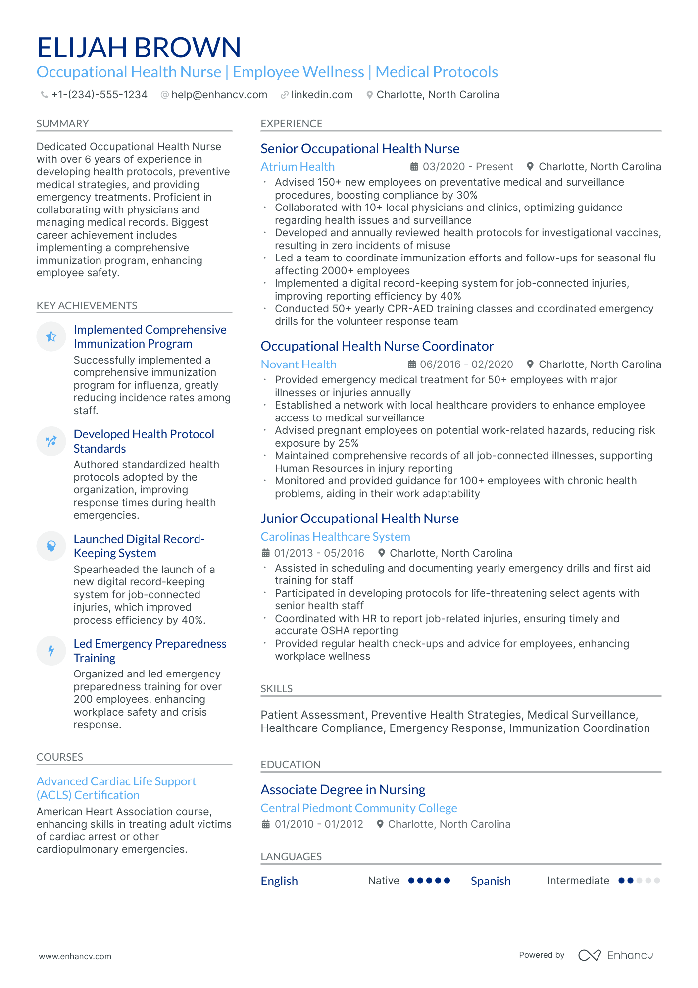 A resume example of a Stylish
