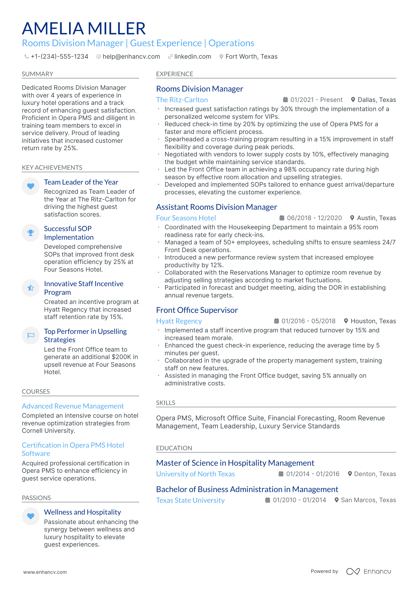 A resume example of a Stylish