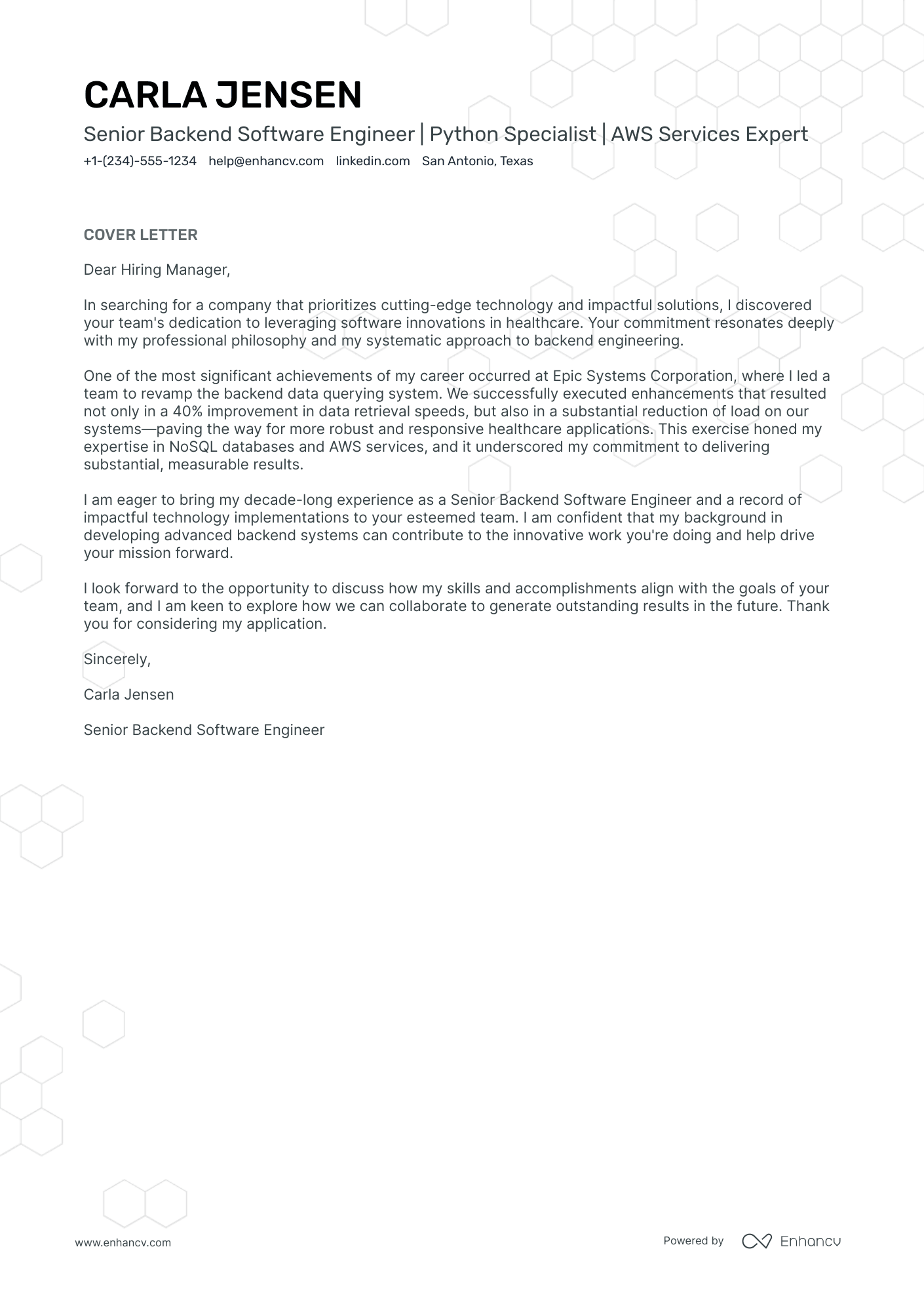 A resume example of a Application Security Engineer