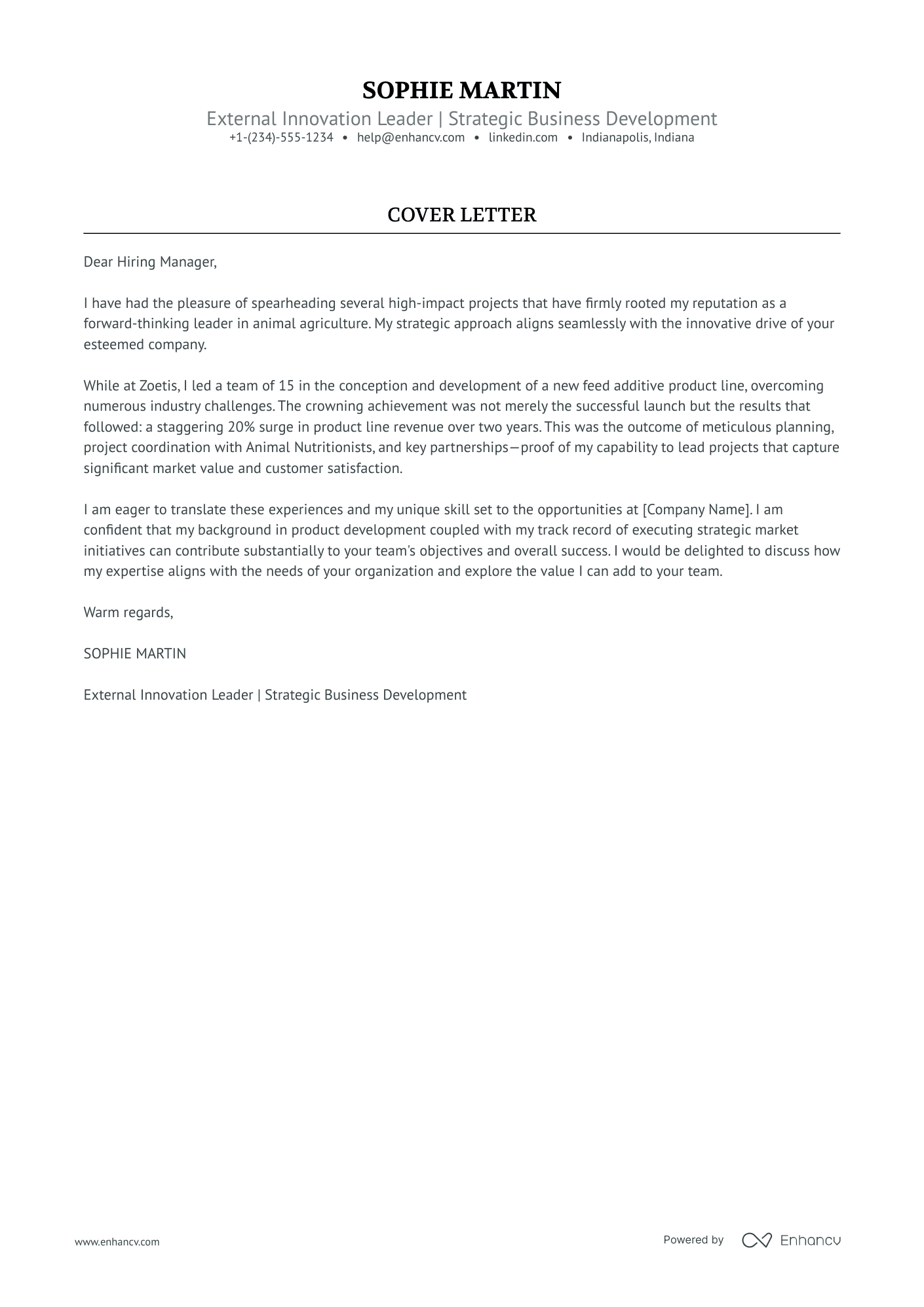 A resume example of a Executive Manager