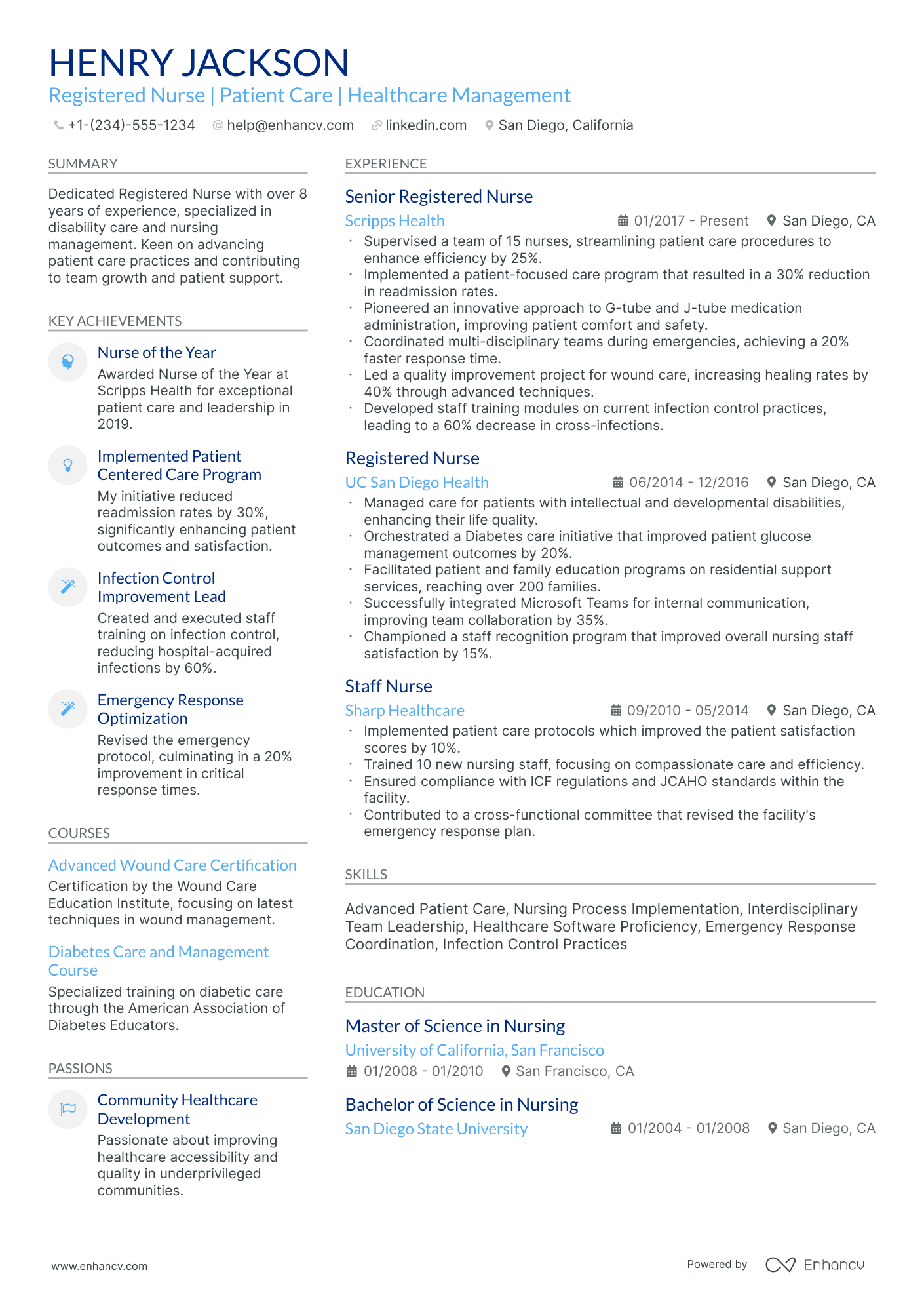 A resume example of a Stylish