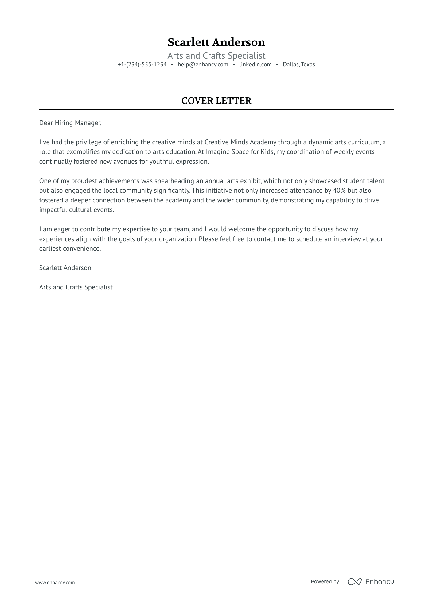 Art Teacher Resume Example