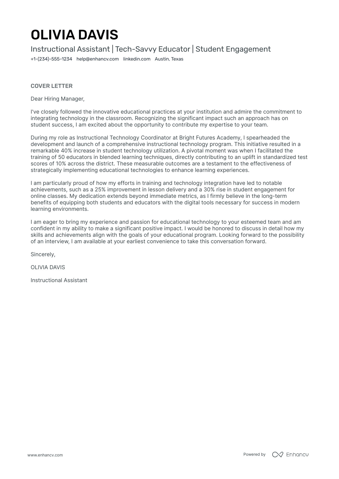 Distance Learning Teacher Resume Example