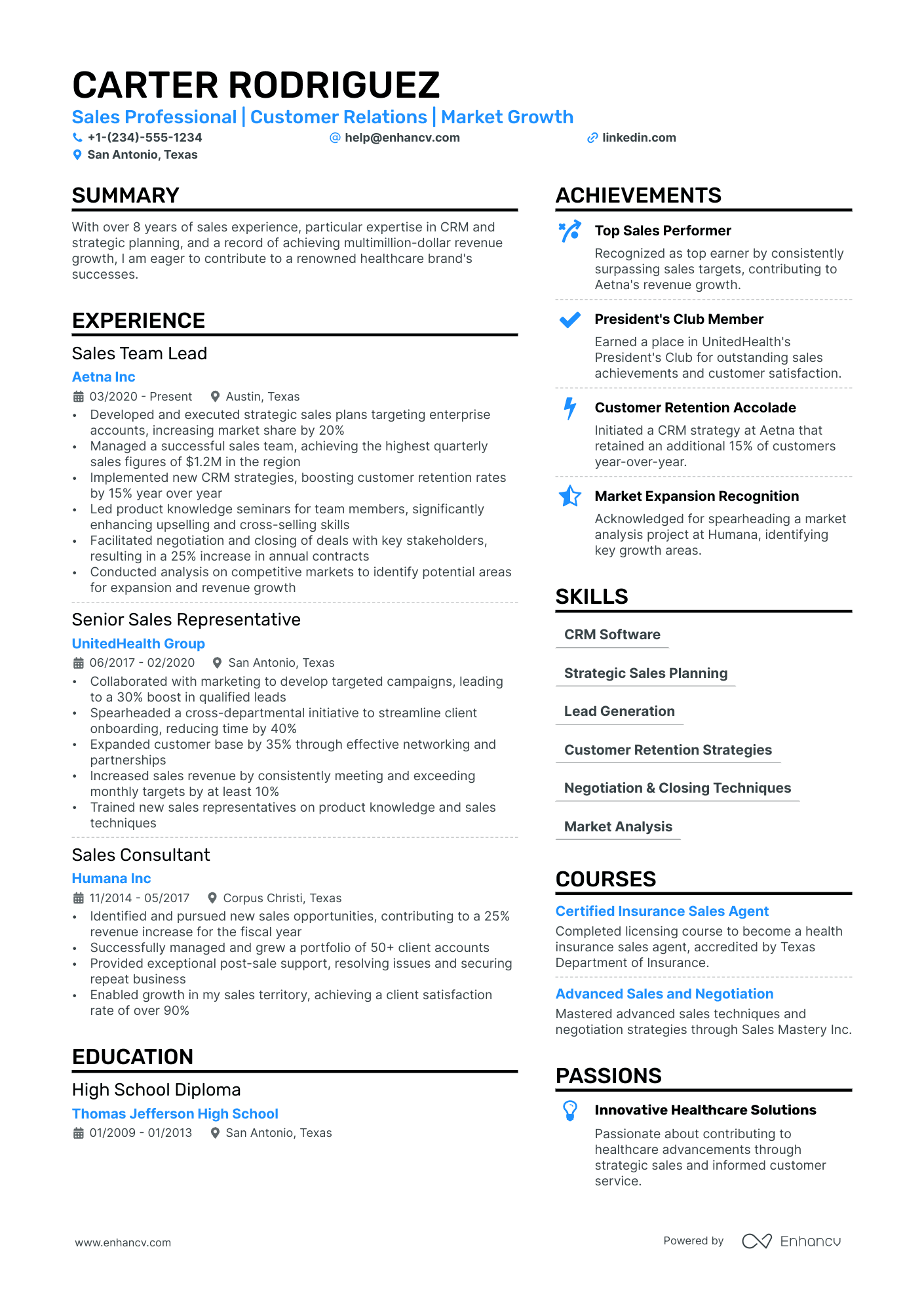Telemarketing Resume Example