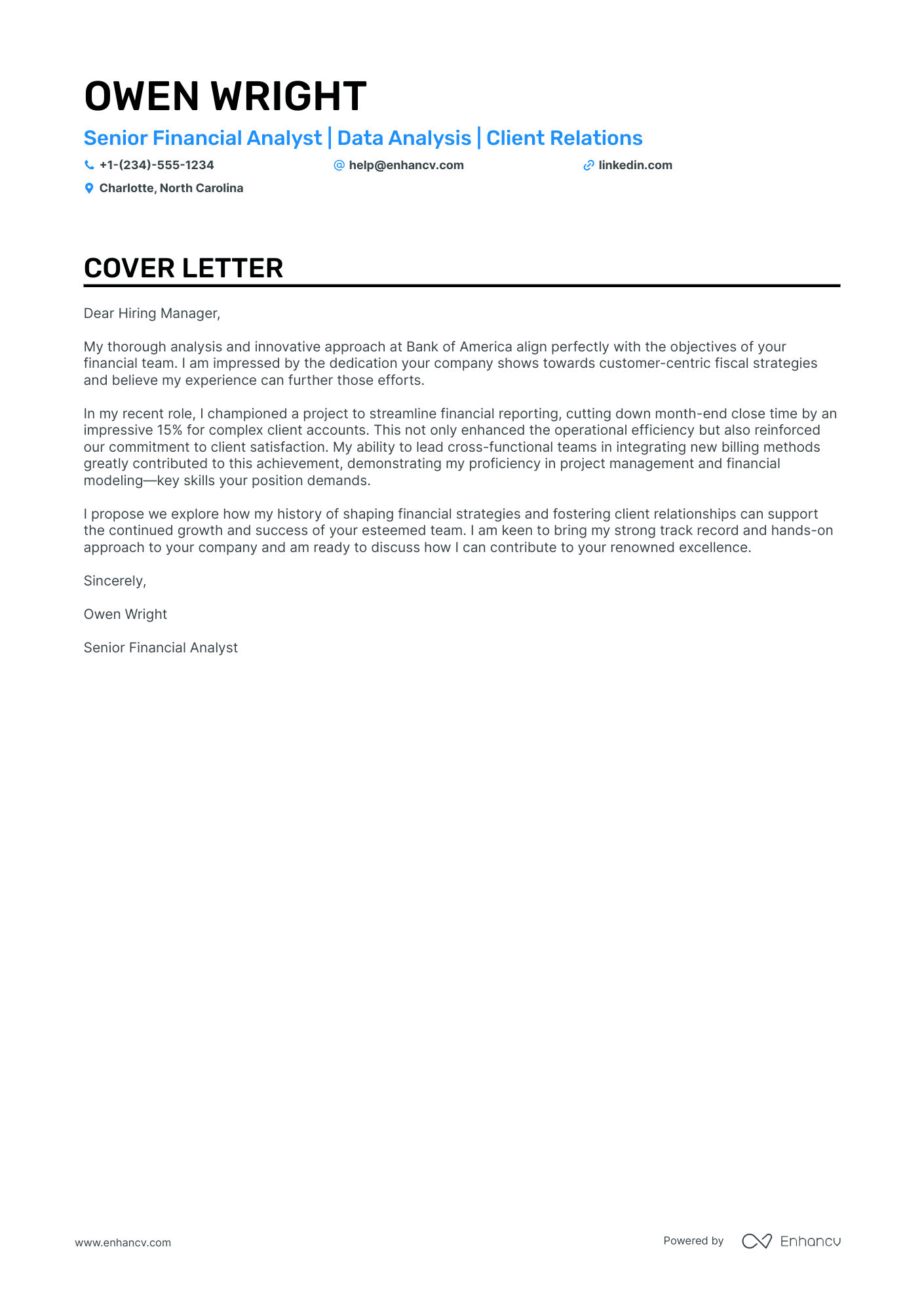 Financial Consultant Resume Example