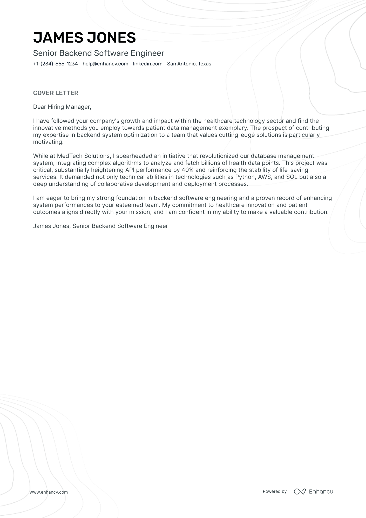 Lead Data Engineer Resume Example