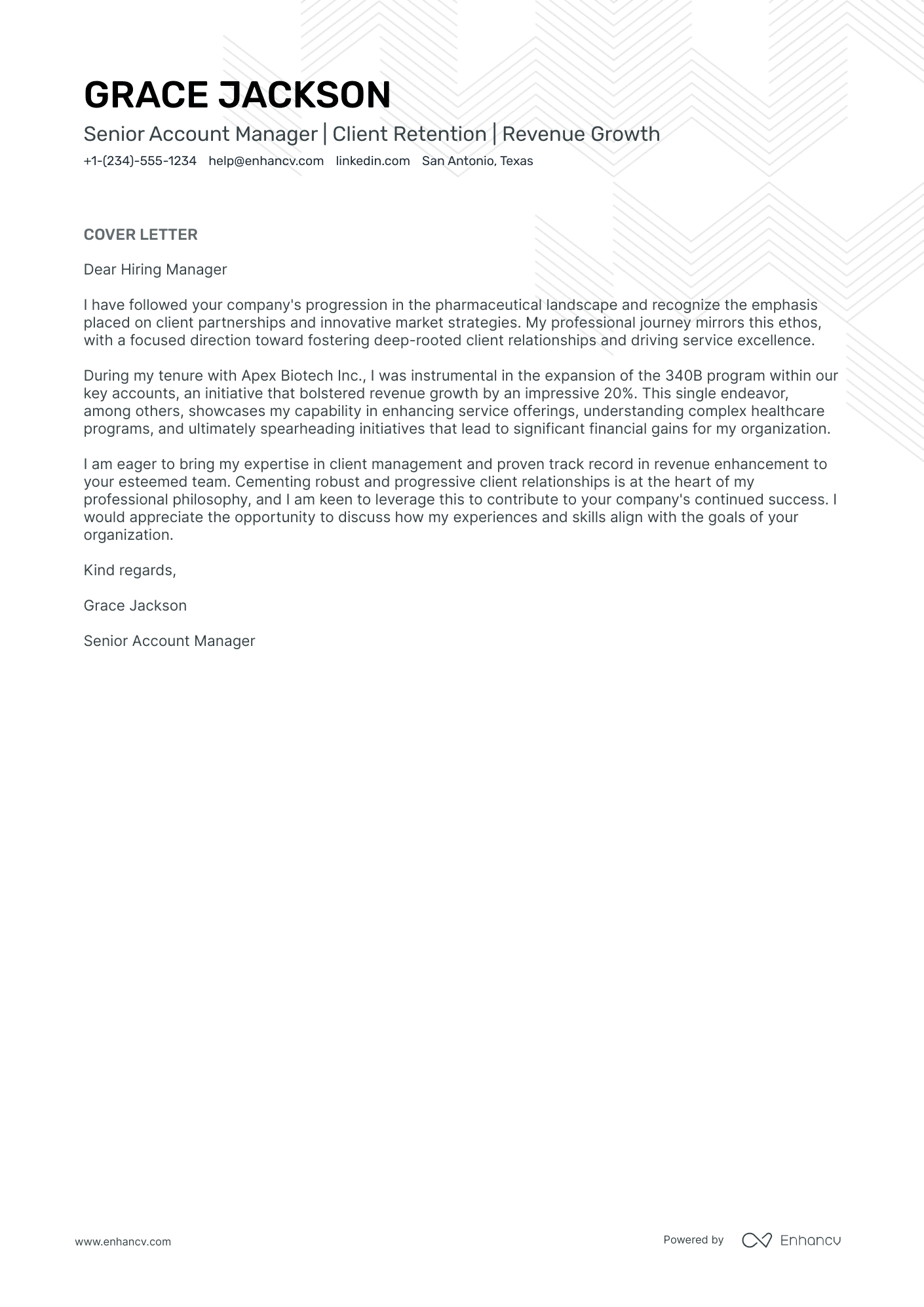 Strategic Account Manager Resume Example
