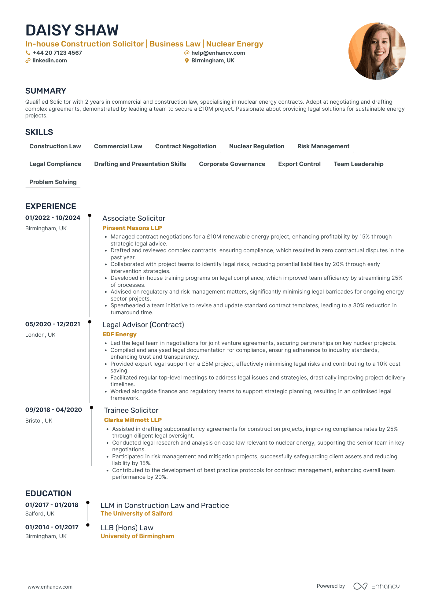 In house Corporate Solicitor