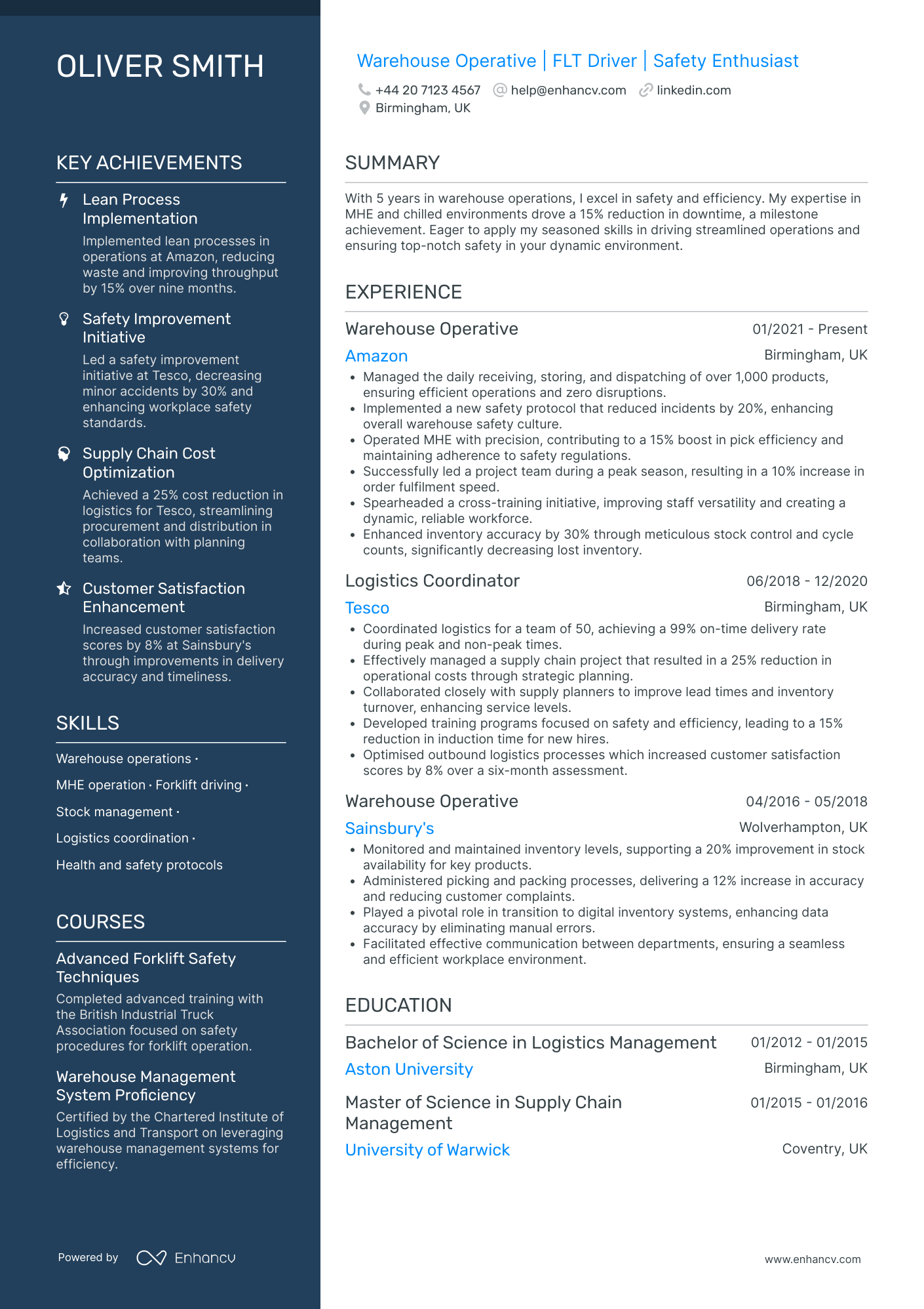 Warehouse Worker in Logistics