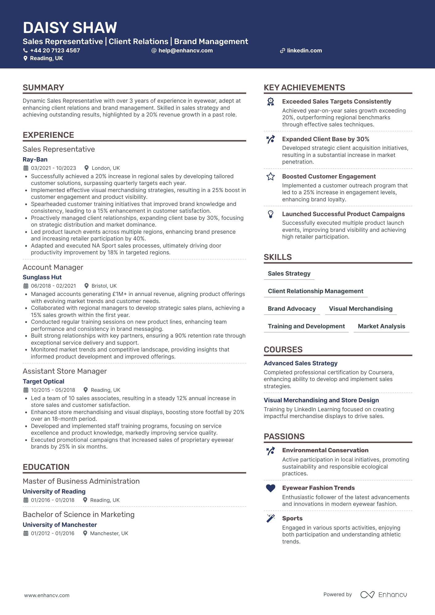 Entry Level Optometry Sales Representative