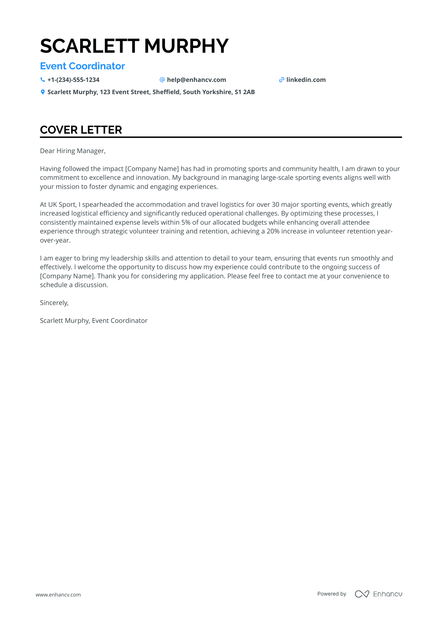 Sports Event Coordinator