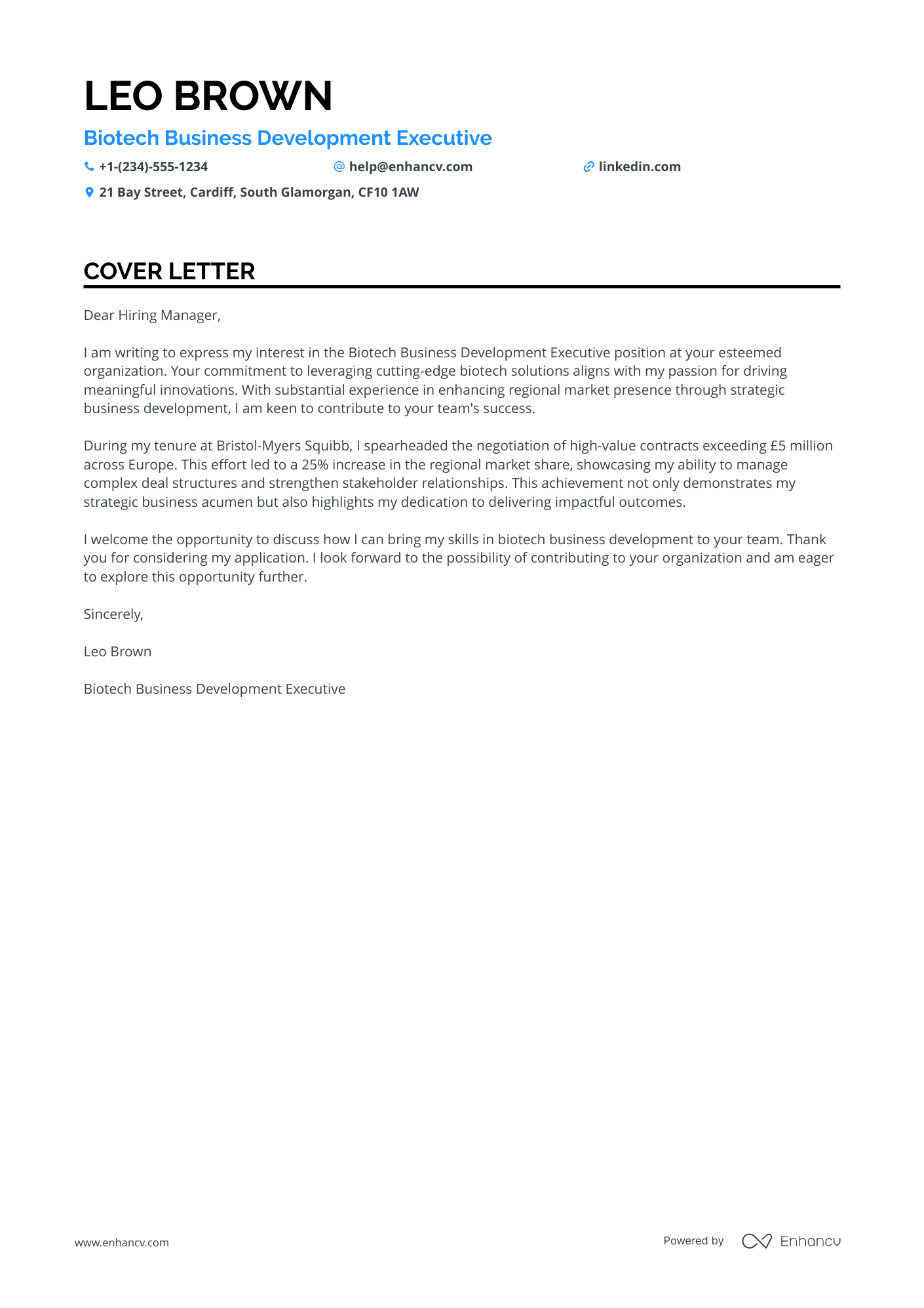 Business Development Executive in Manufacturing