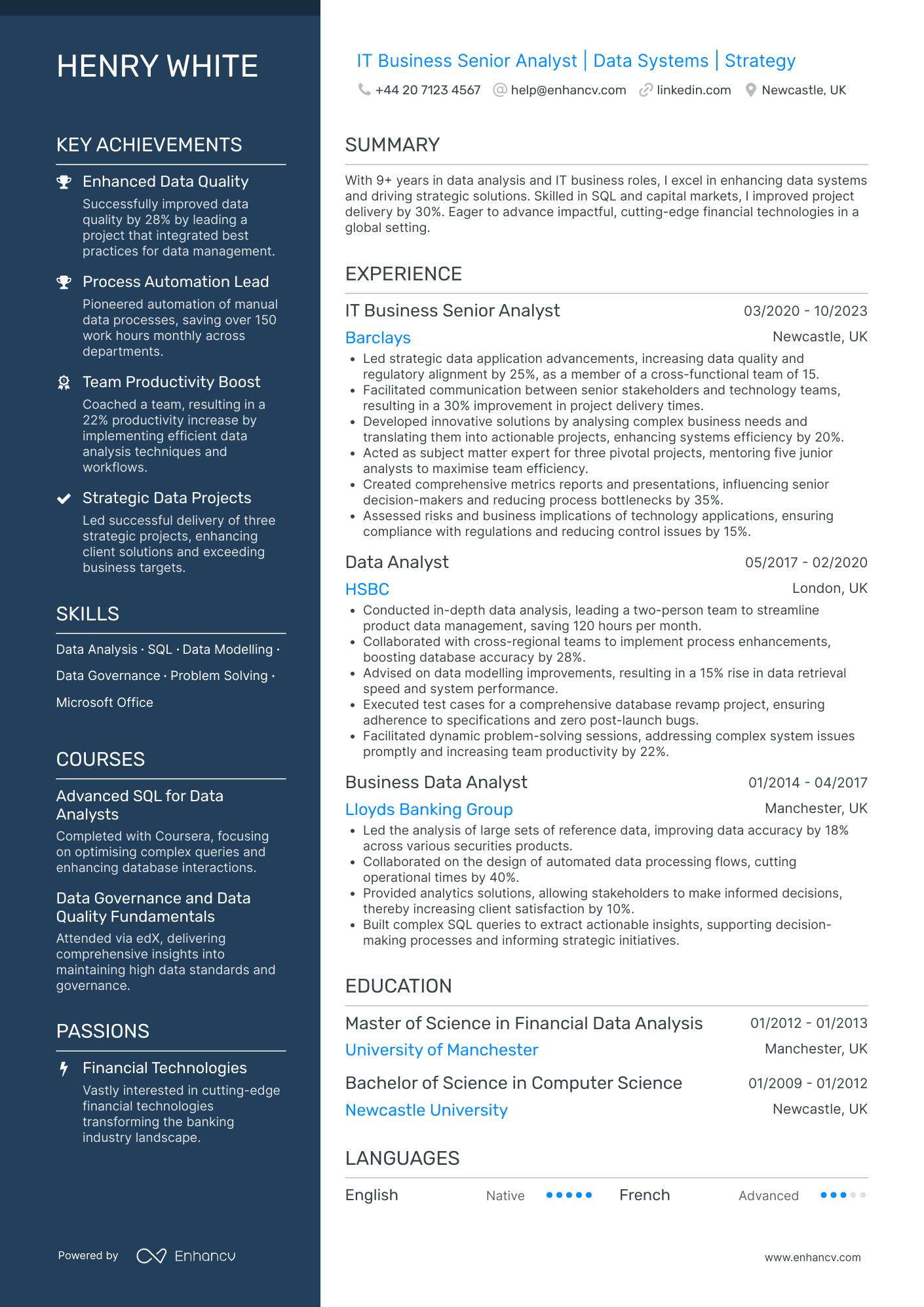 Senior Business Analyst in IT