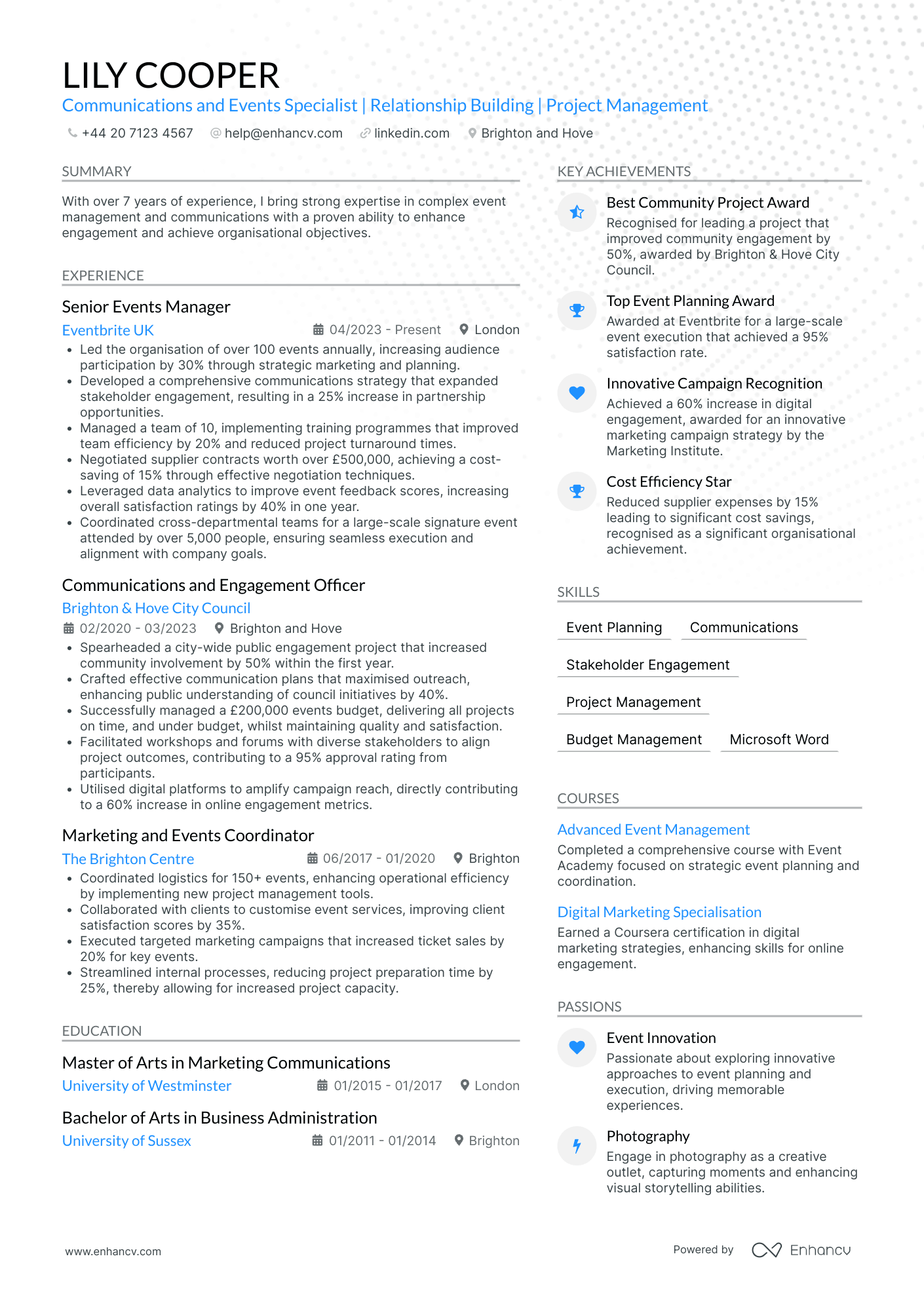 Communications and Events Officer