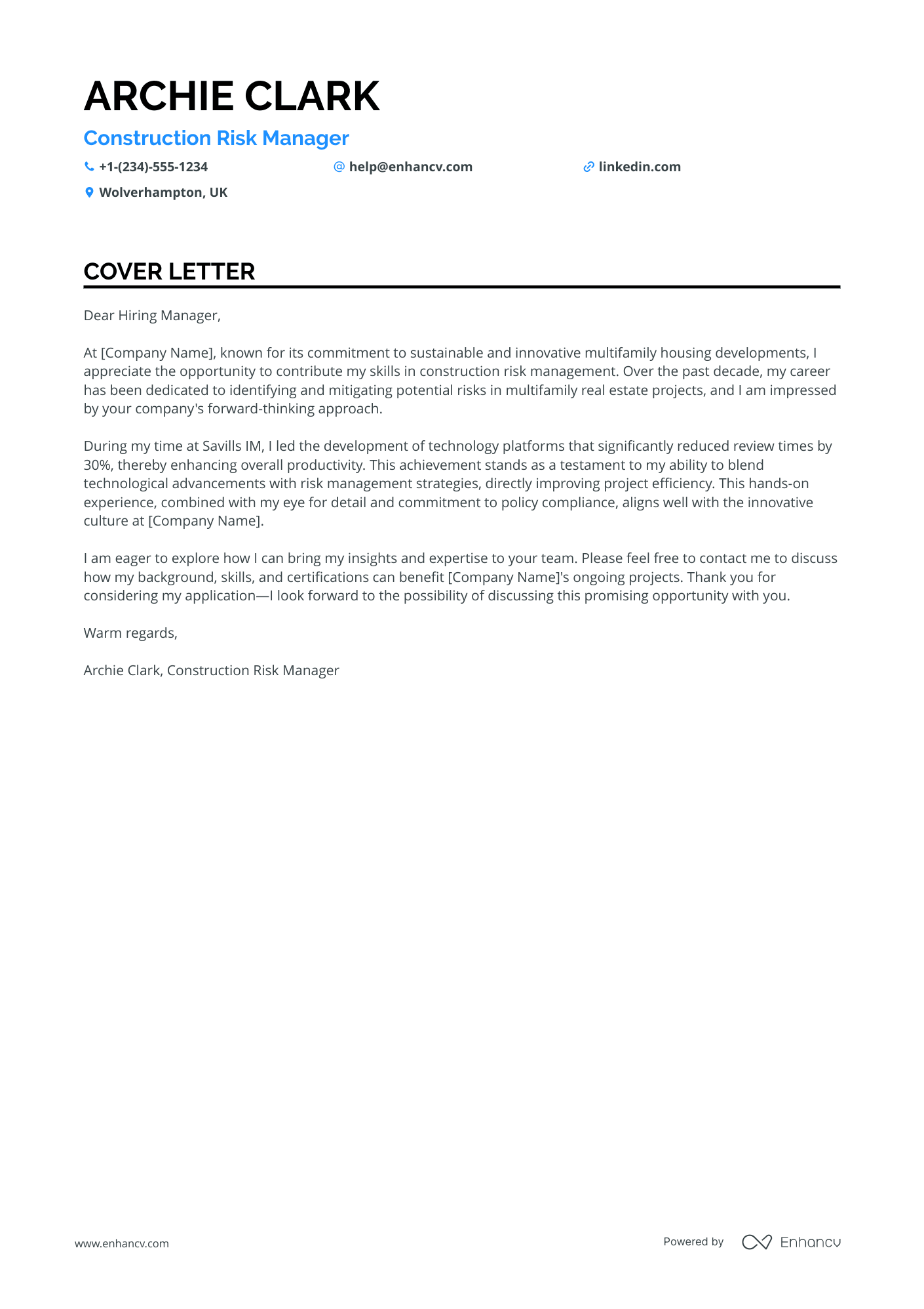 Risk Manager in Construction