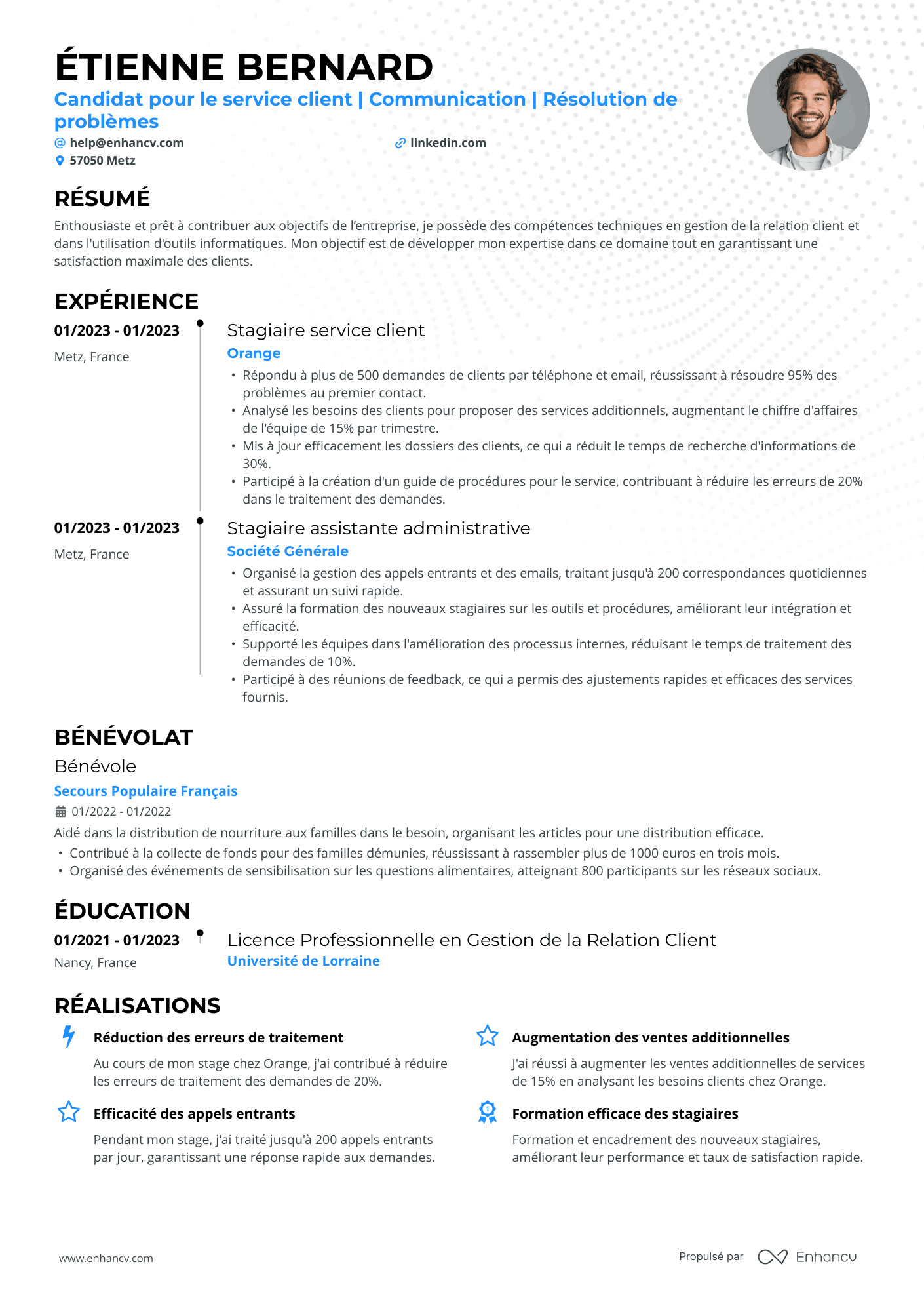 Service Client Débutant
