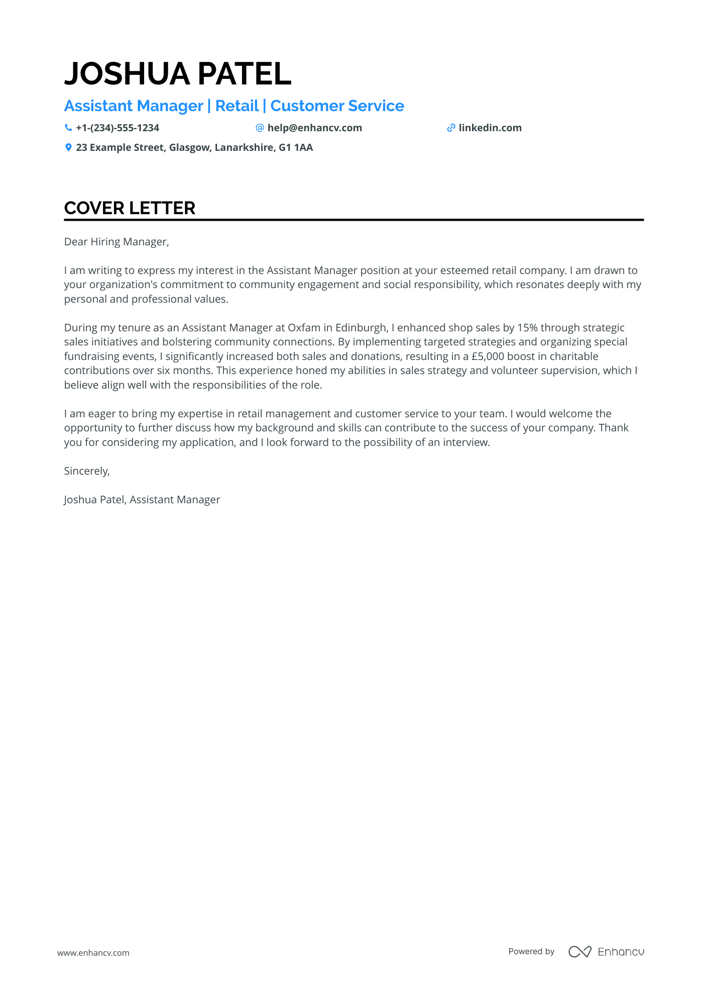Junior Retail Assistant Manager