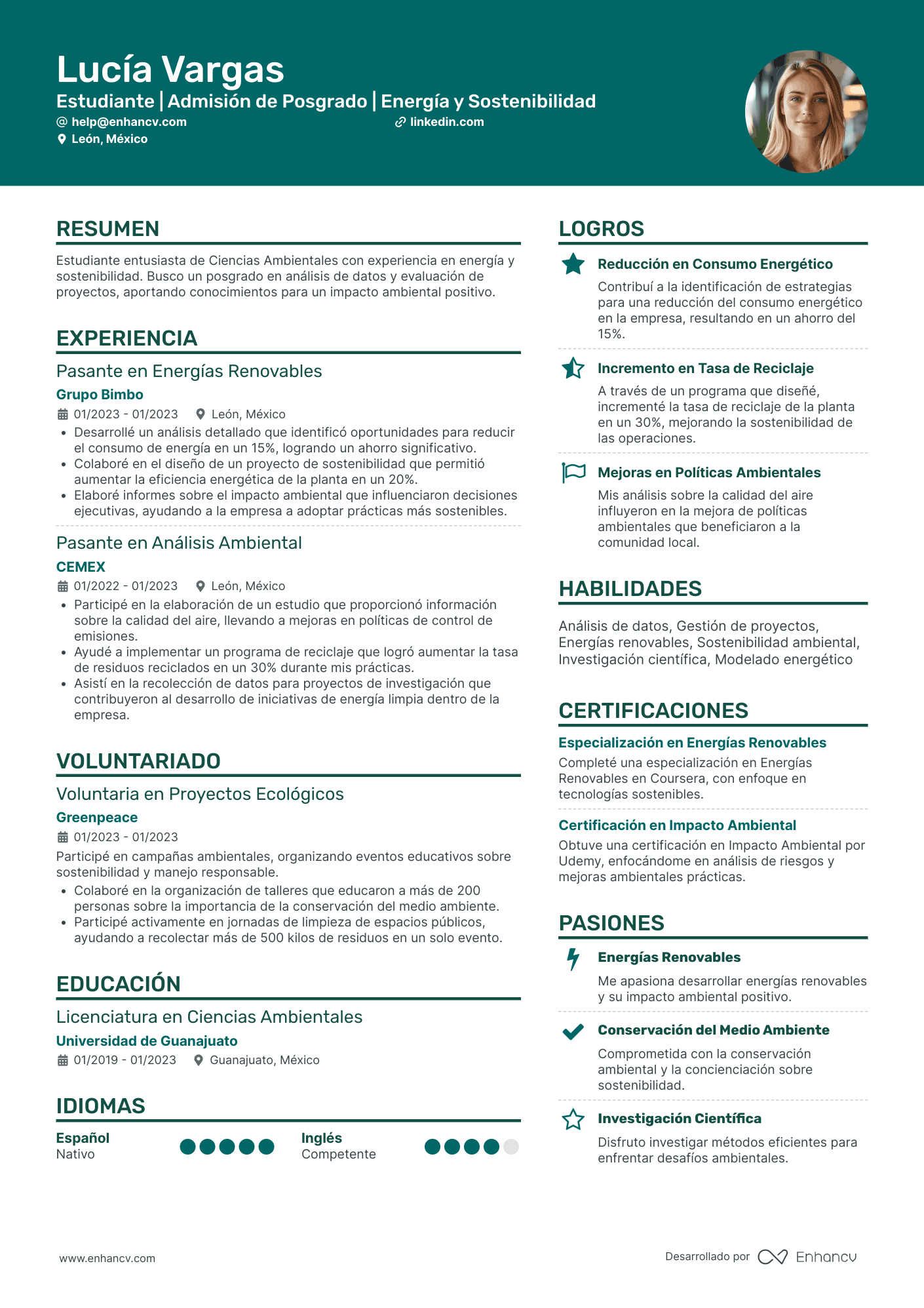 Estudiantes para becas o posgrados