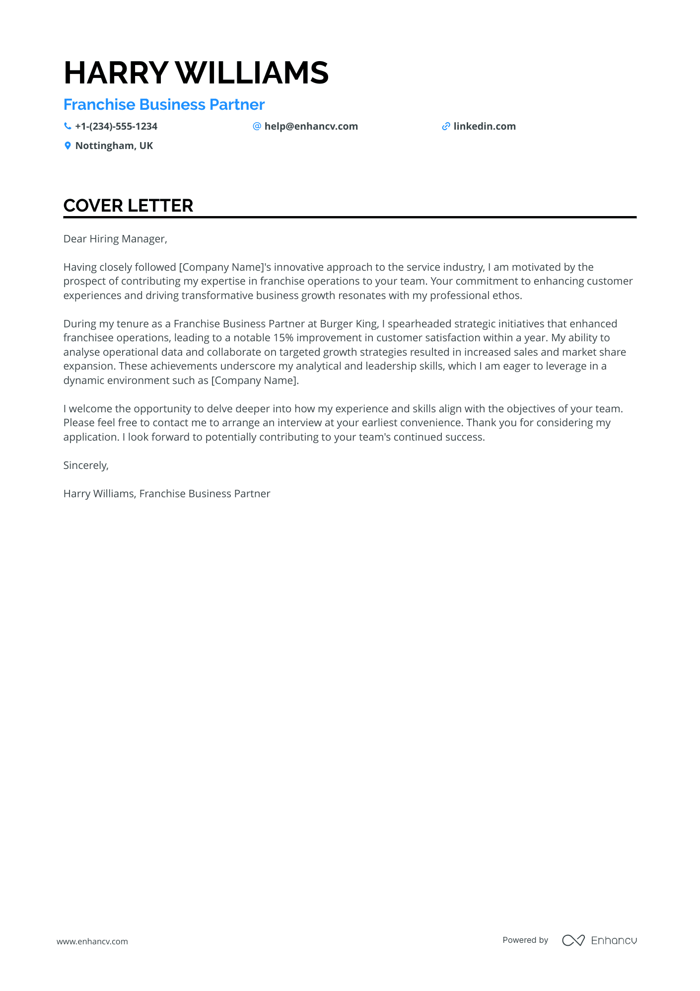McDonalds Franchise Business Consultant