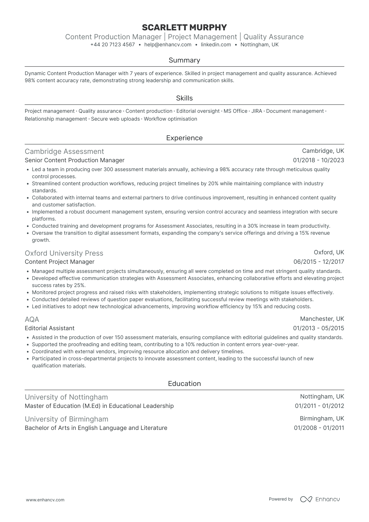Content Production Manager