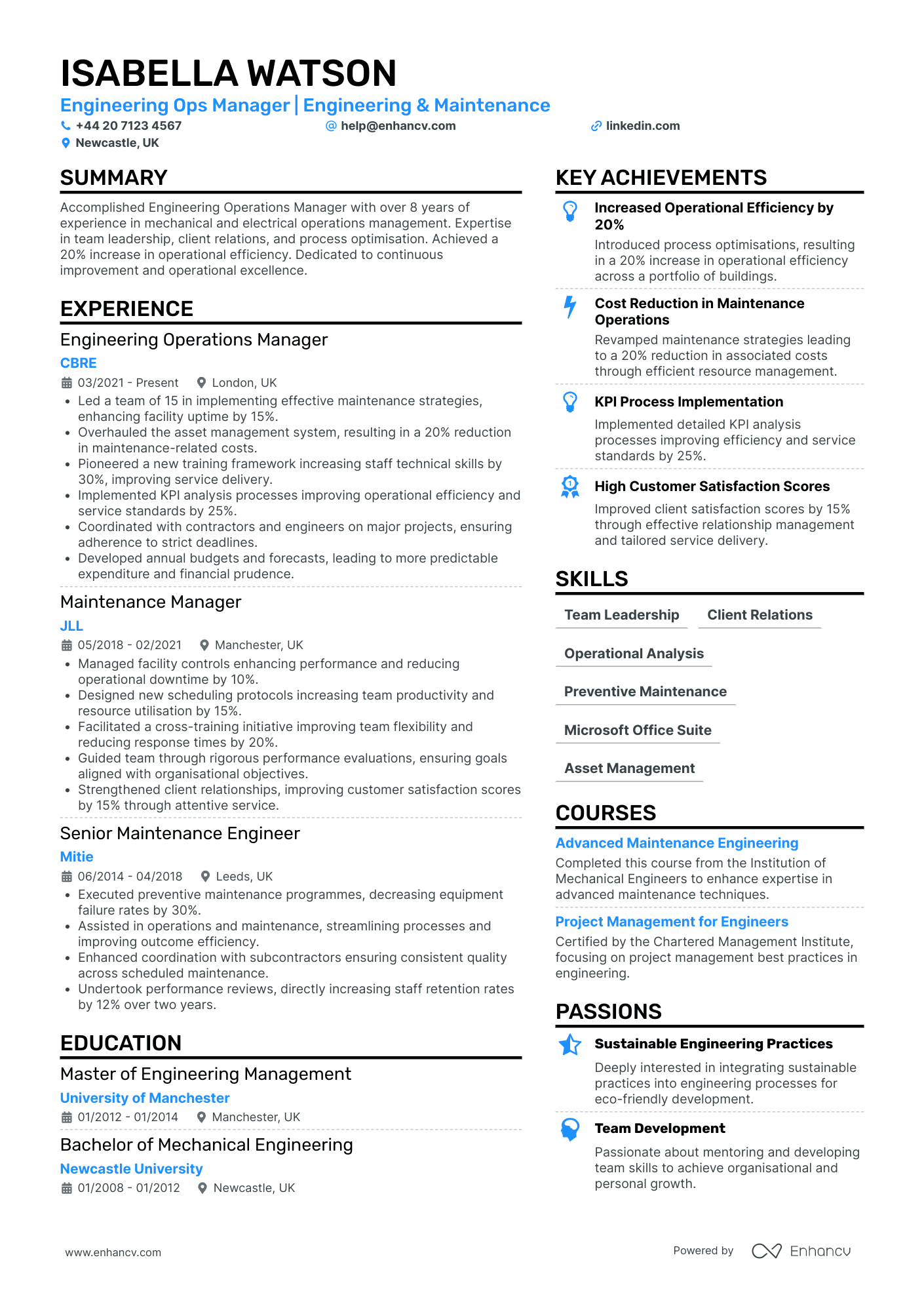 Electrical Engineering Operations Manager