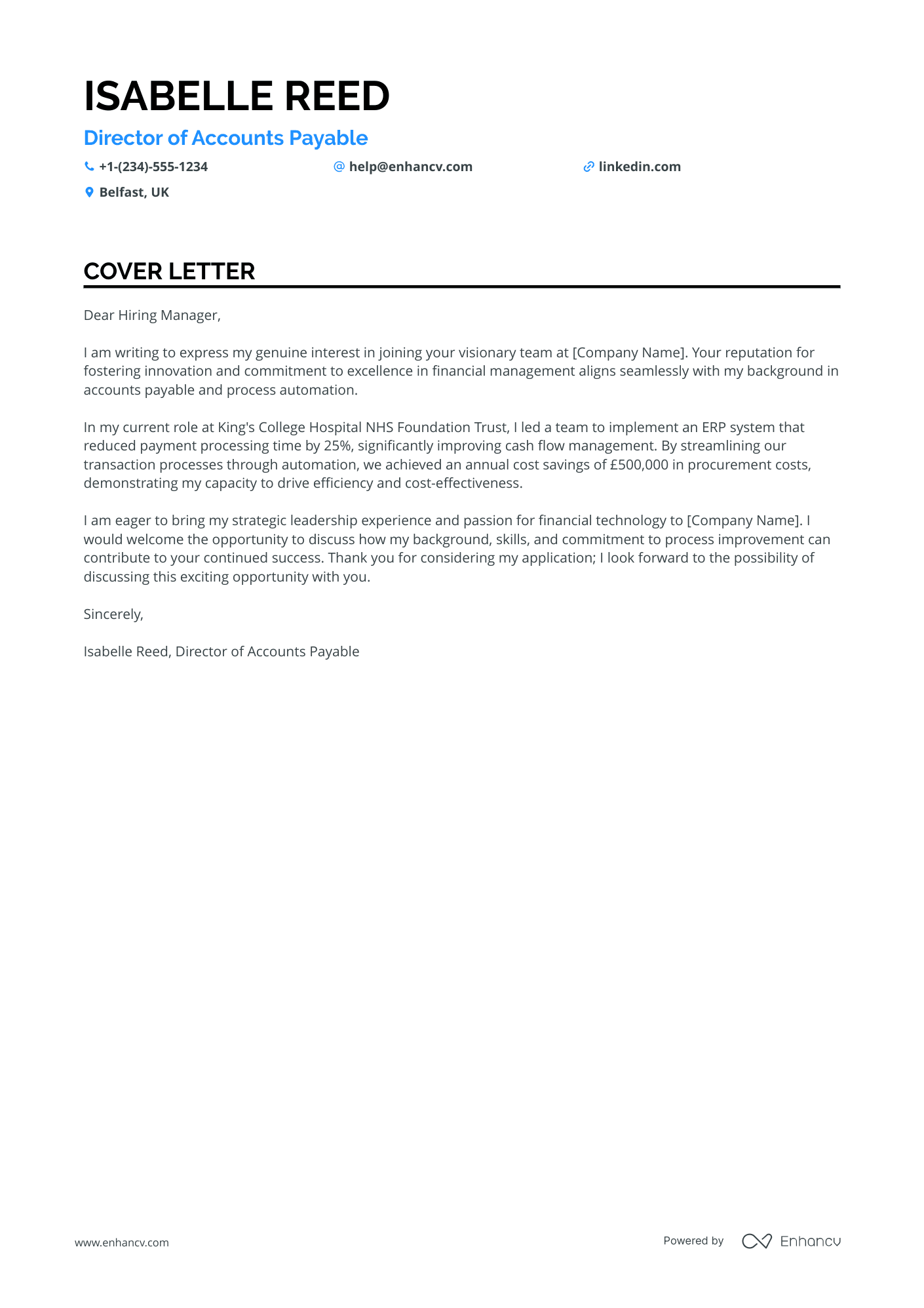Chief Accounts Payable Officer