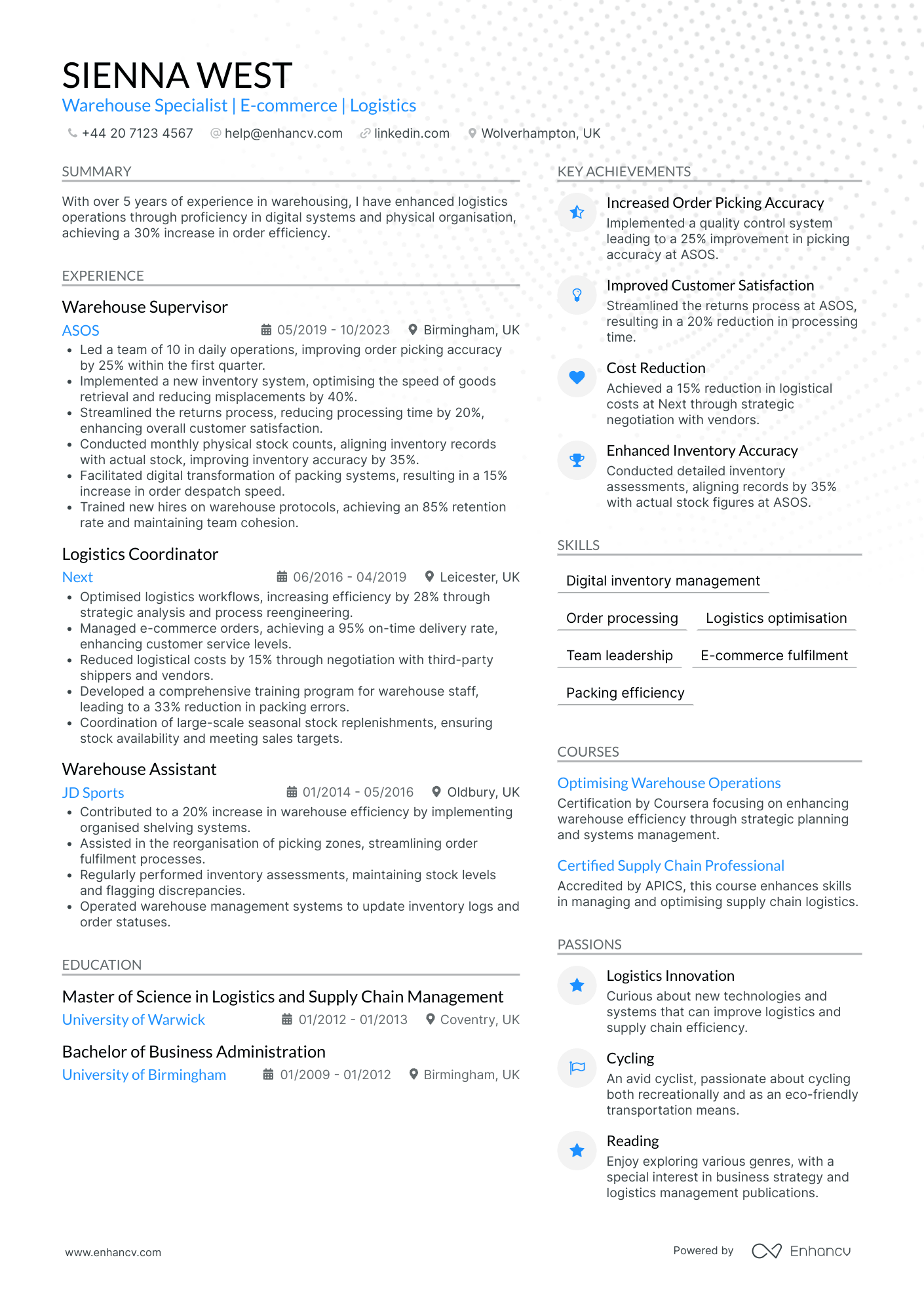 Warehouse Worker in E commerce