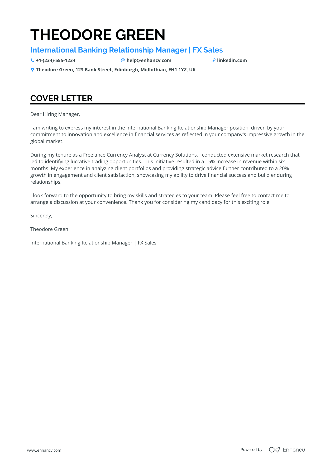 International Relationship Manager
