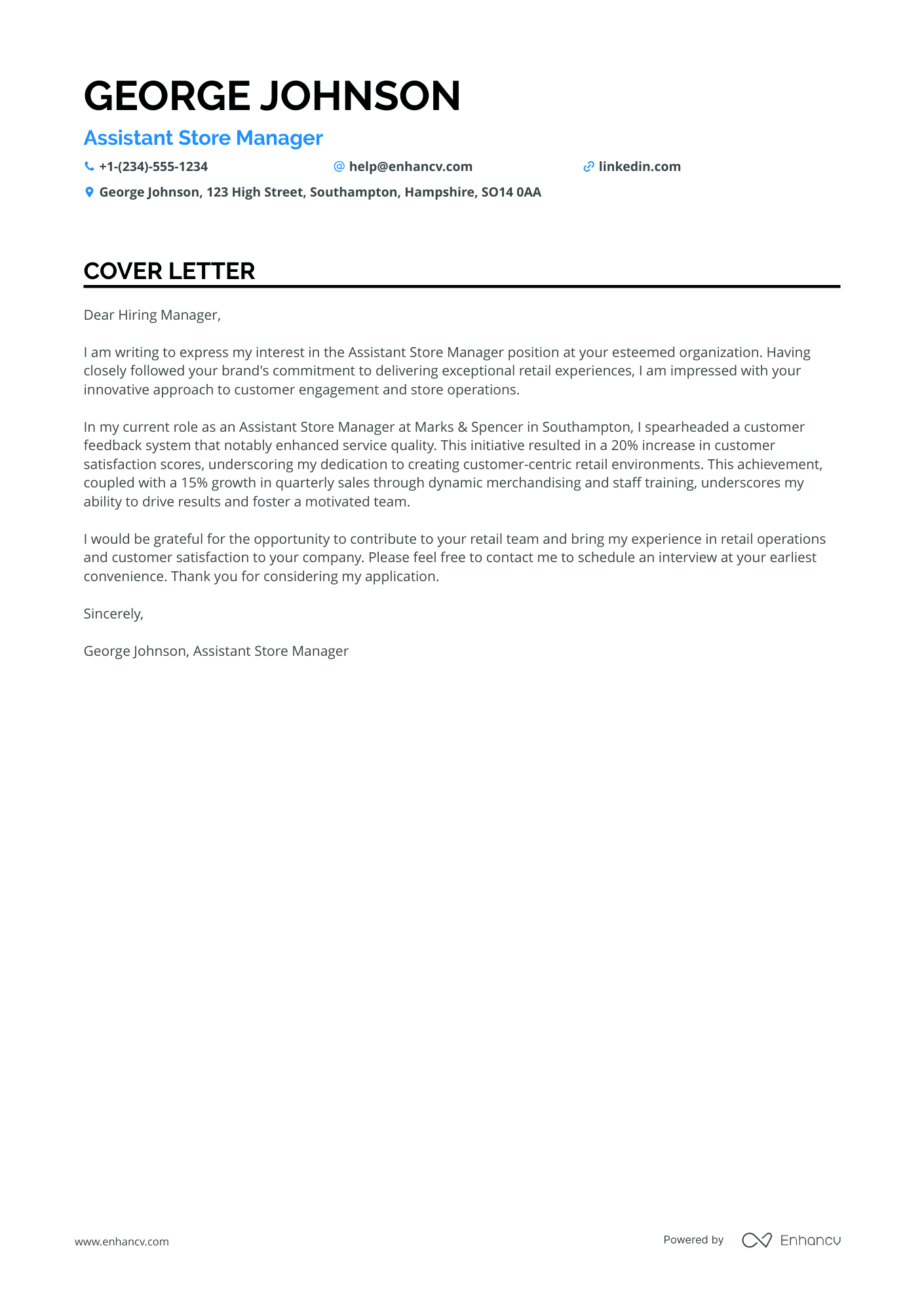 Retail Assistant Manager in Cosmetics