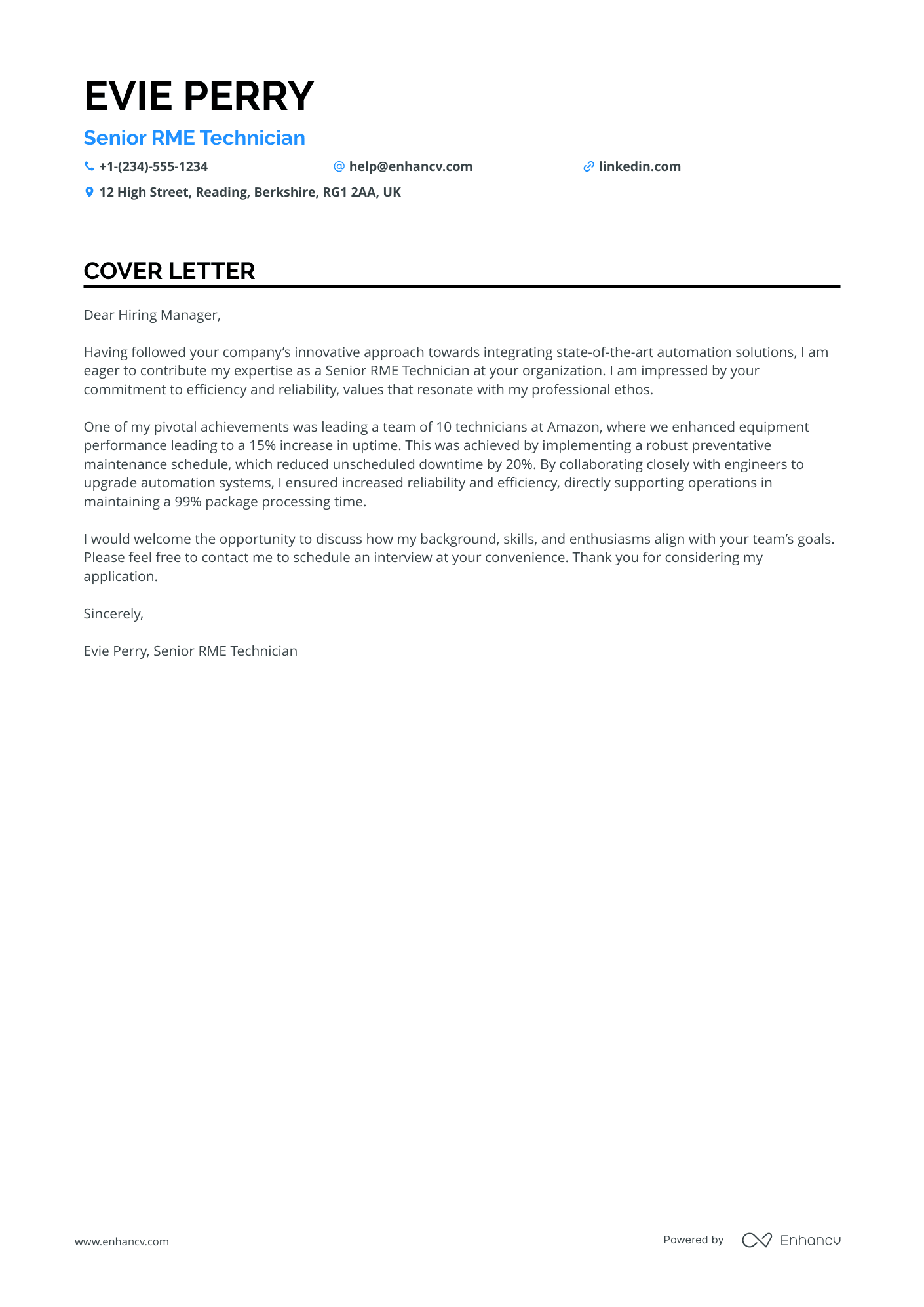Senior Maintenance Technician
