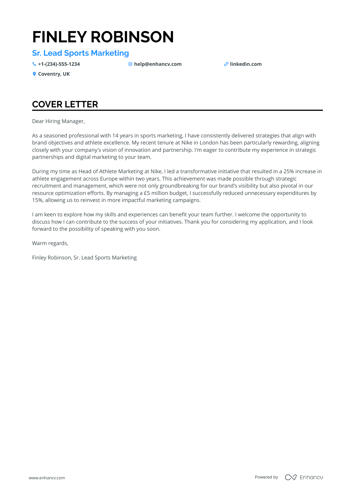 Sports Marketing Manager