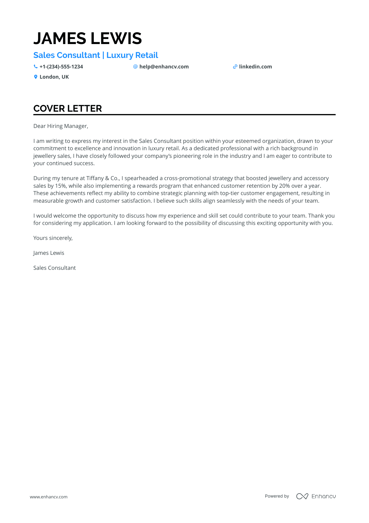 Experienced Sales Consultant in Luxury Goods