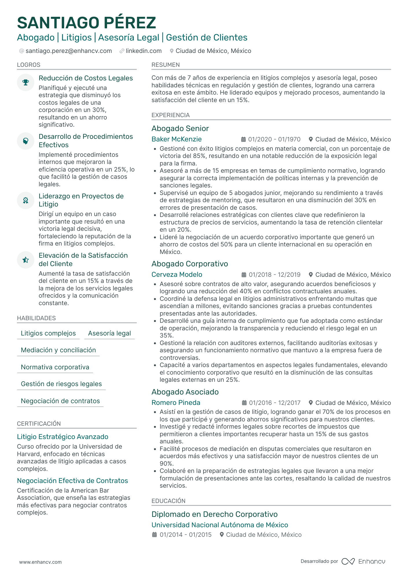 Abogado con Experiencia