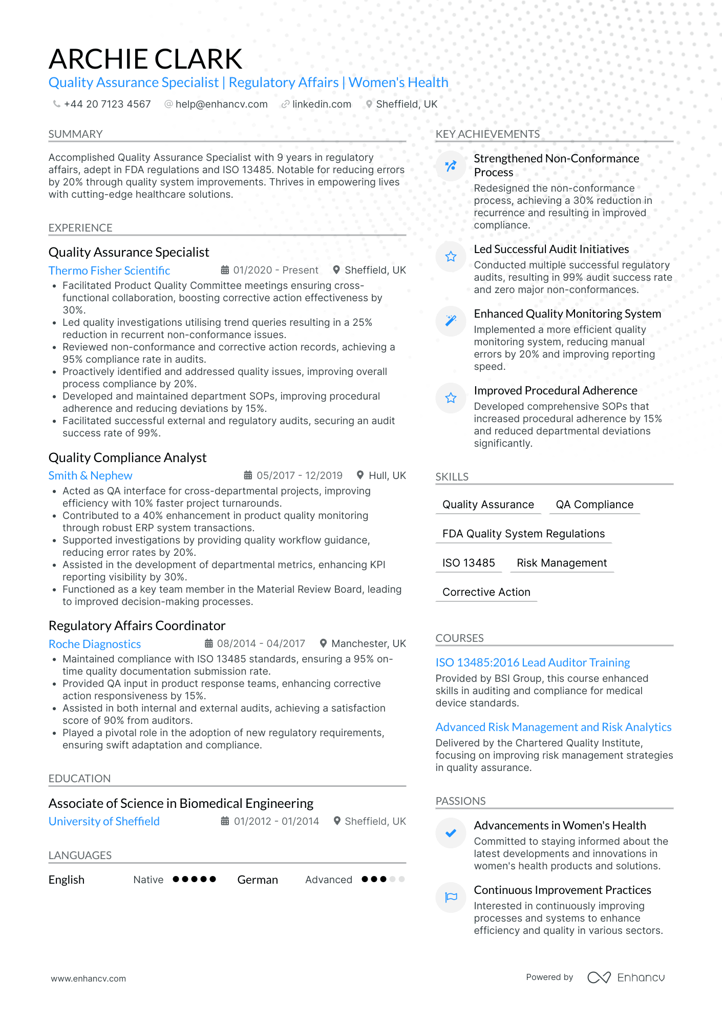 Electrical Engineering Quality Assurance Specialist
