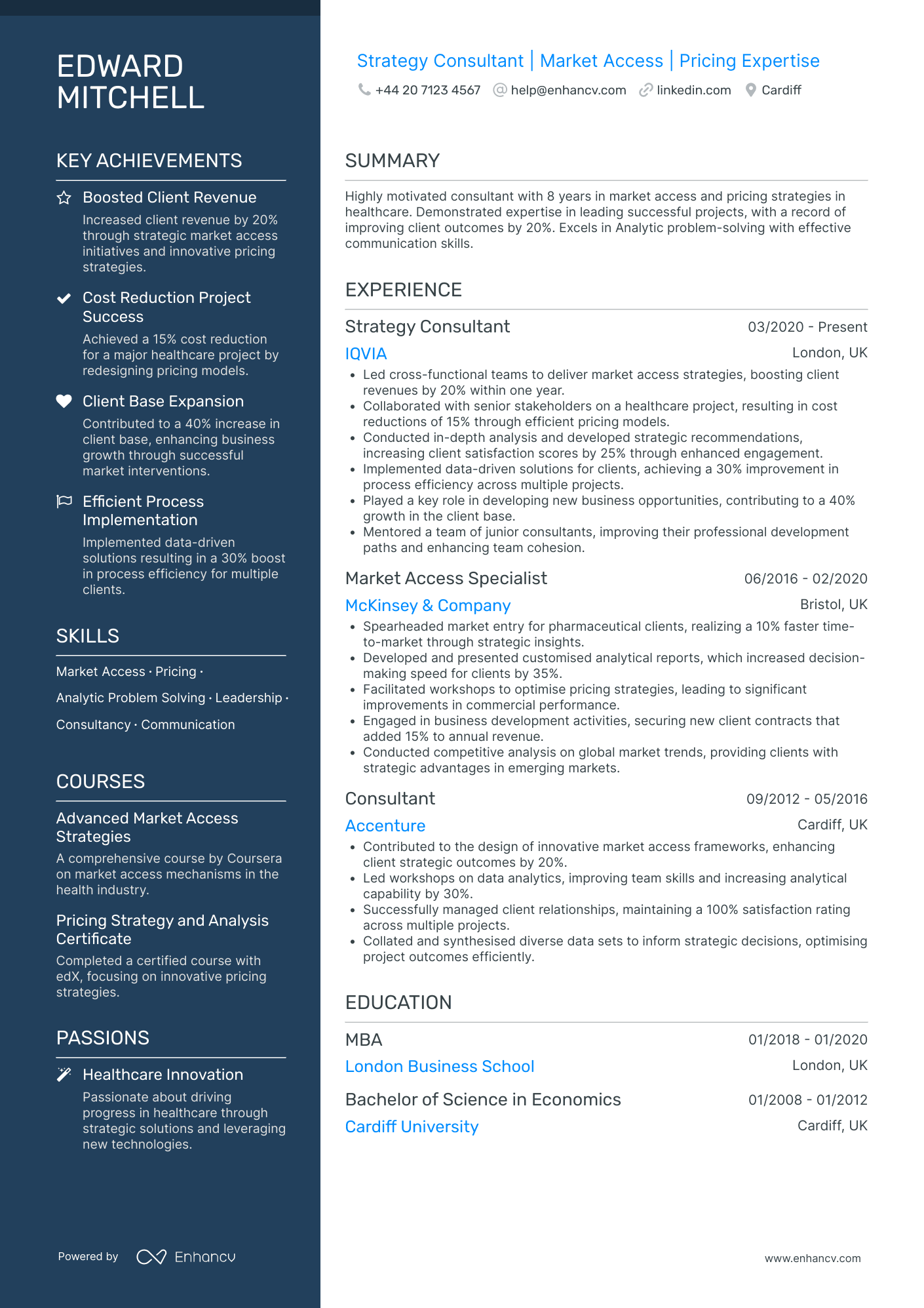 Strategy Consultant in Healthcare