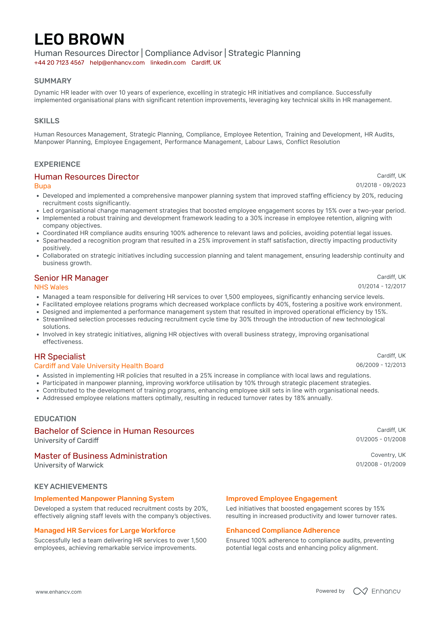 HR Director for Construction