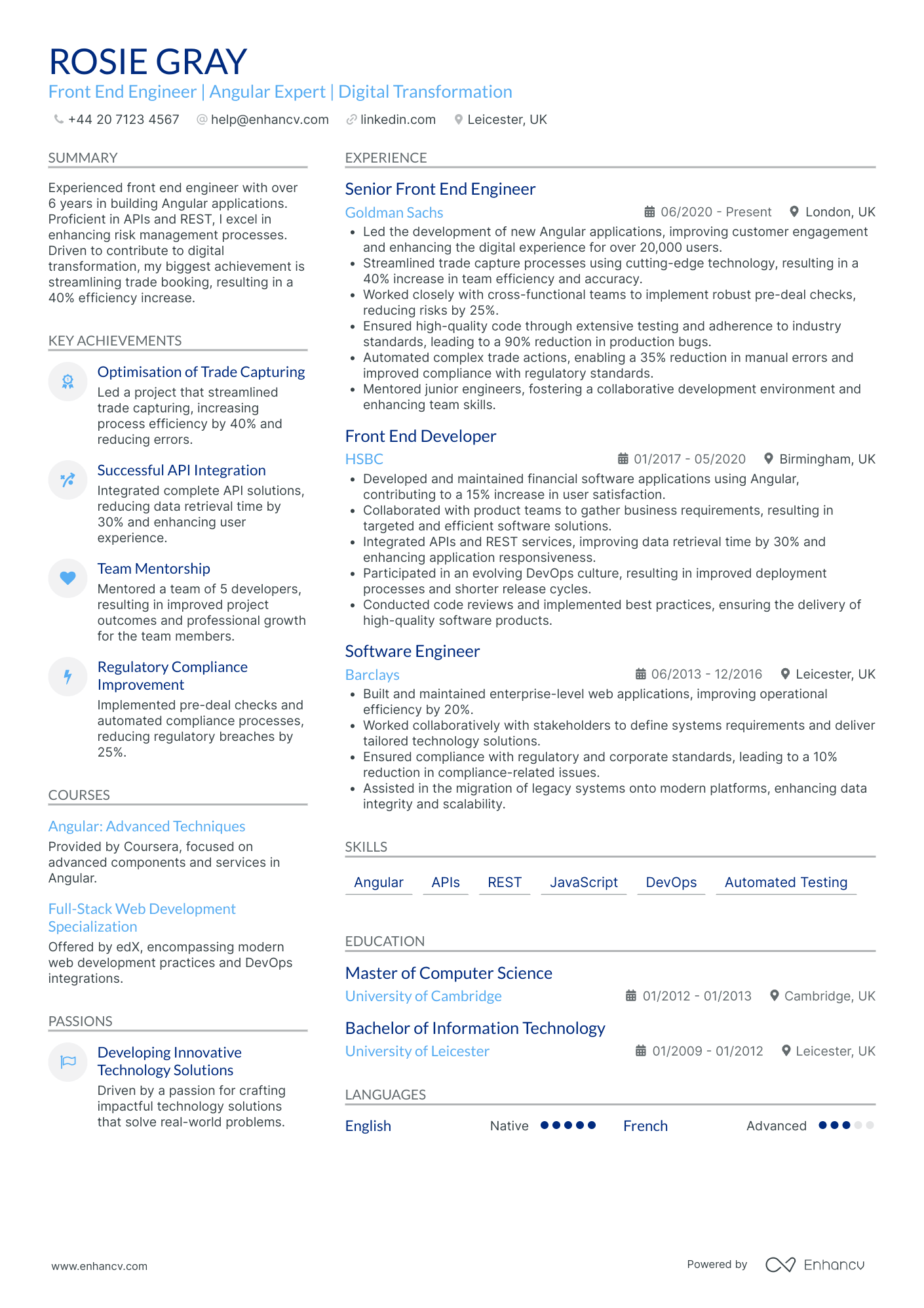 Entry Level Front End Developer
