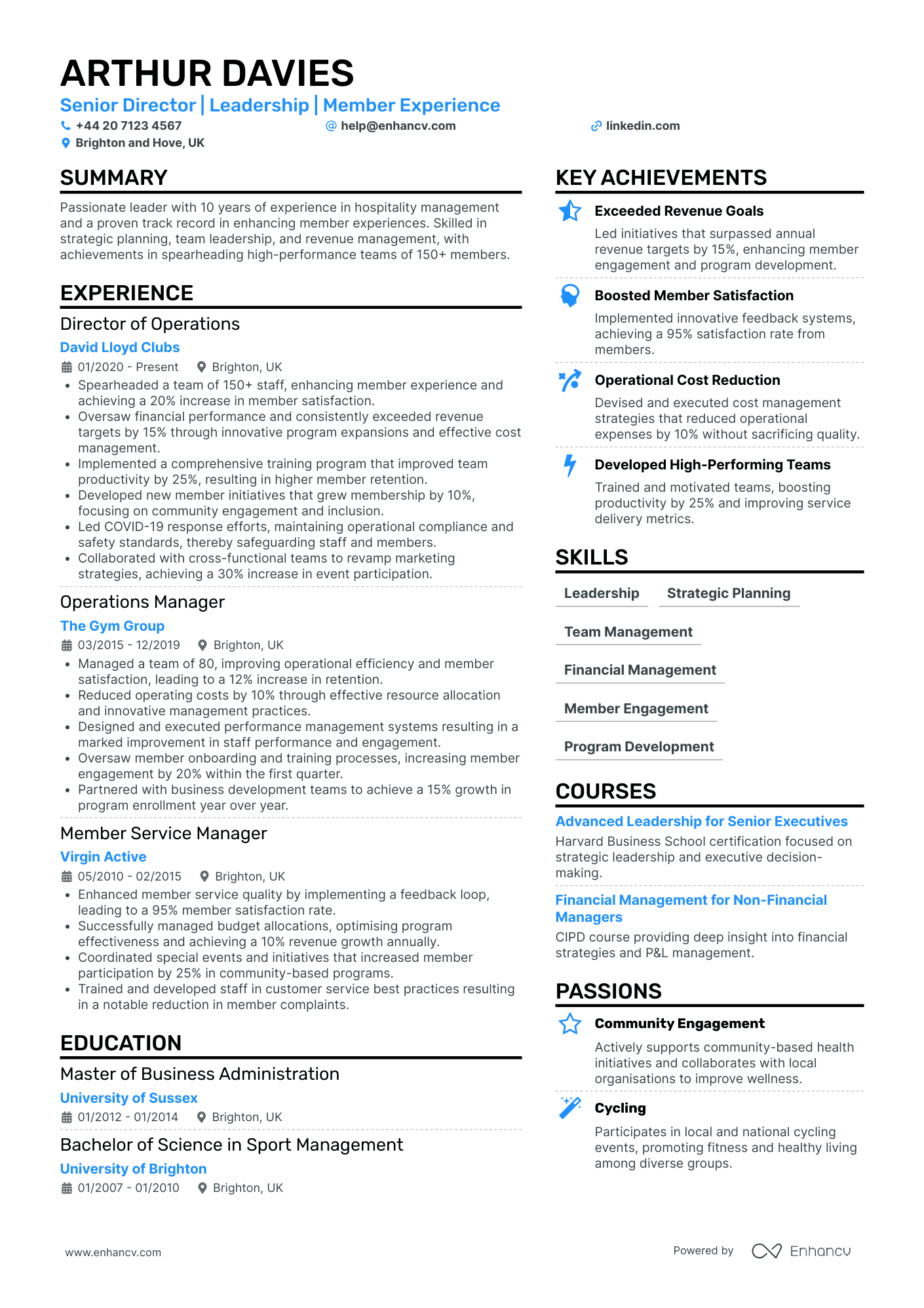 Senior Sports Executive