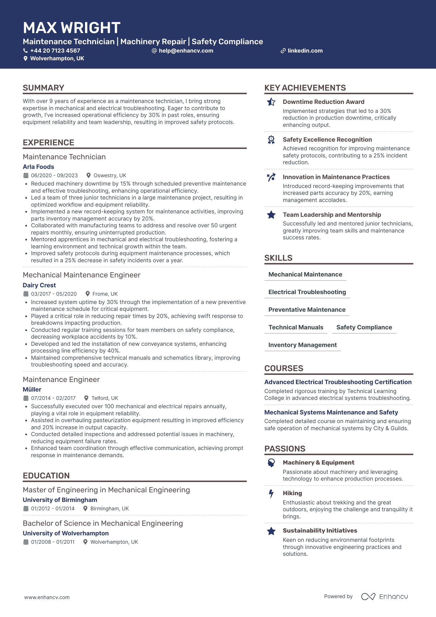 Entry level Maintenance Technician