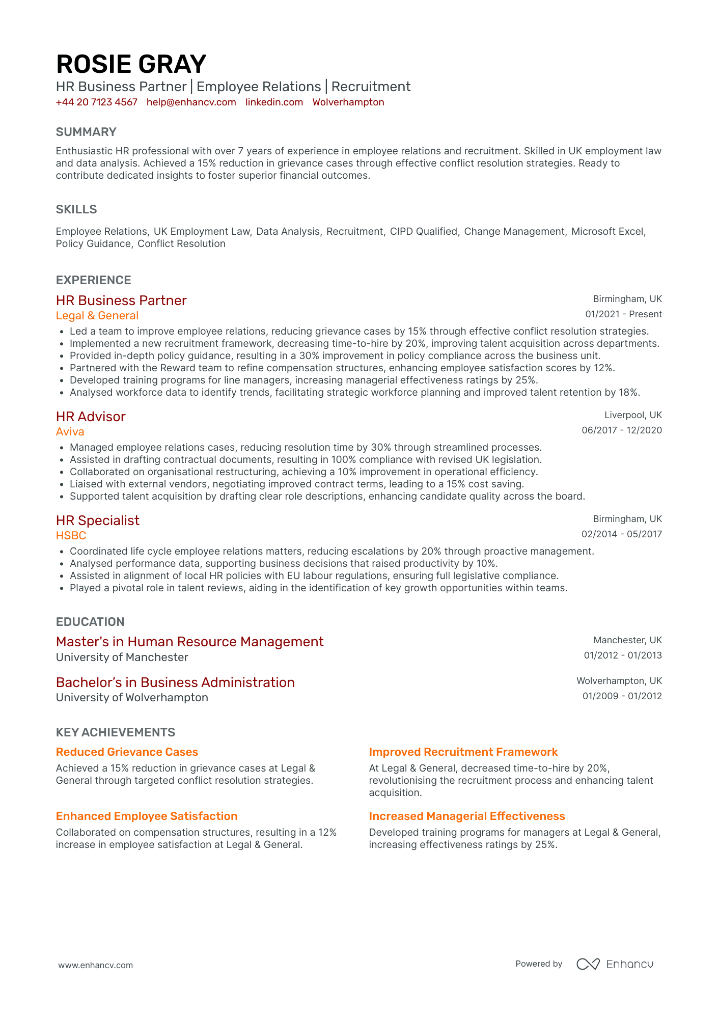 HR Generalist in Financial Services