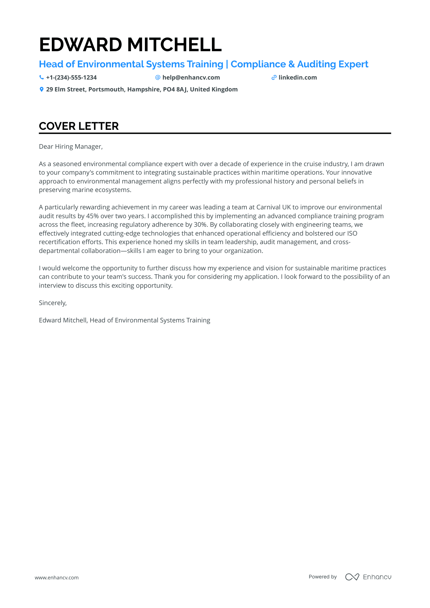 Environmental Audit Manager