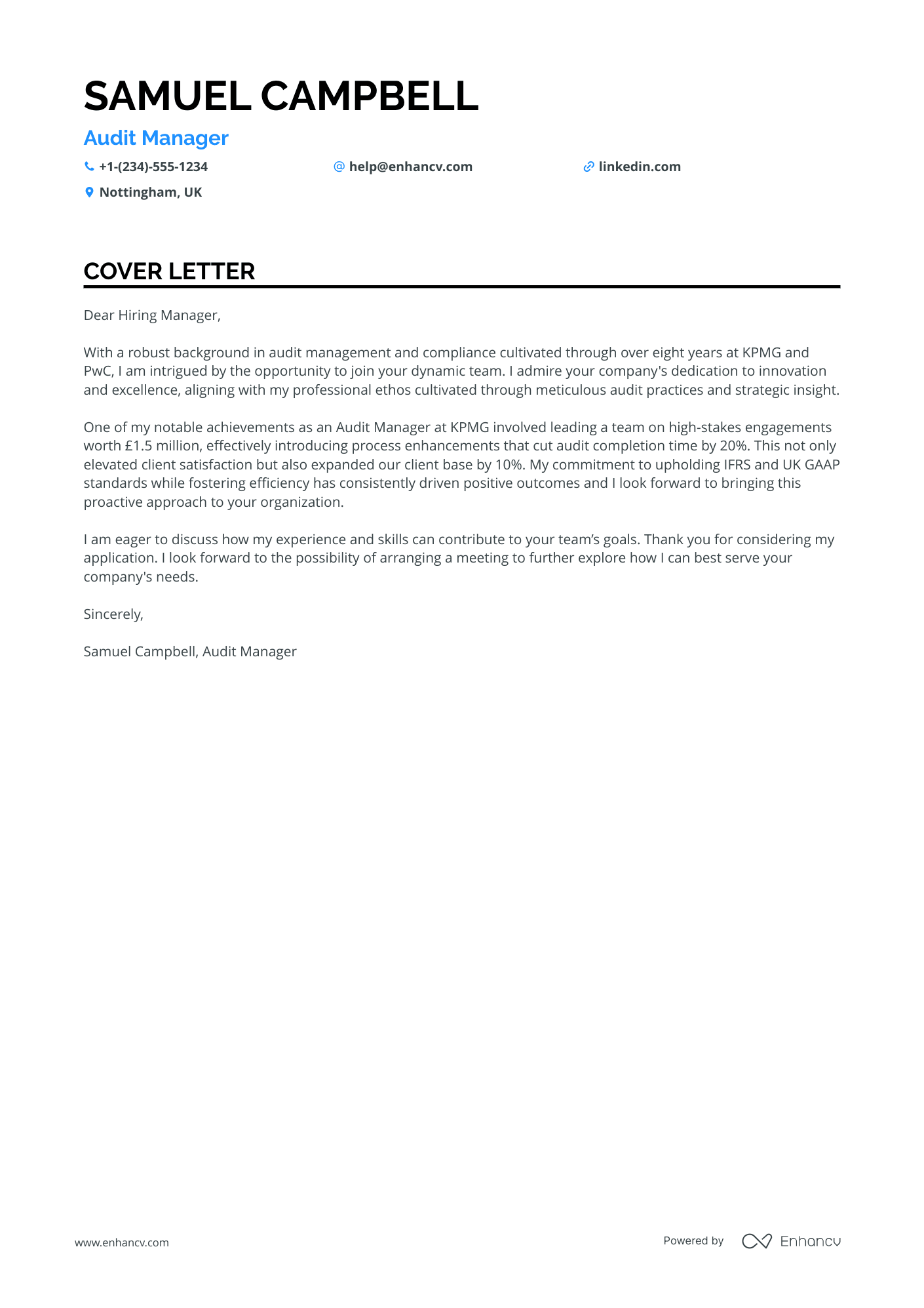 Audit Department Manager