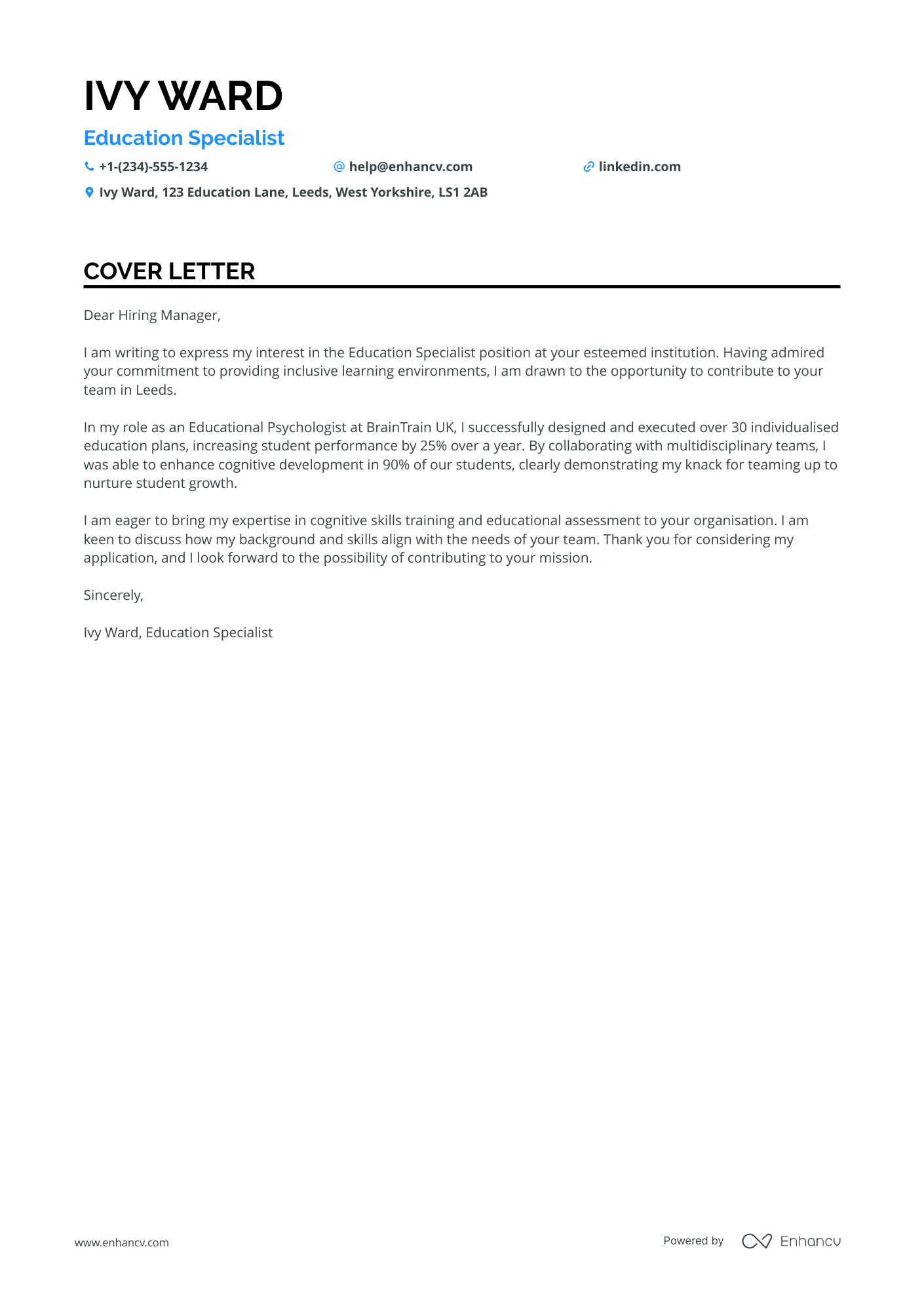 Educational Mentor Resume Example