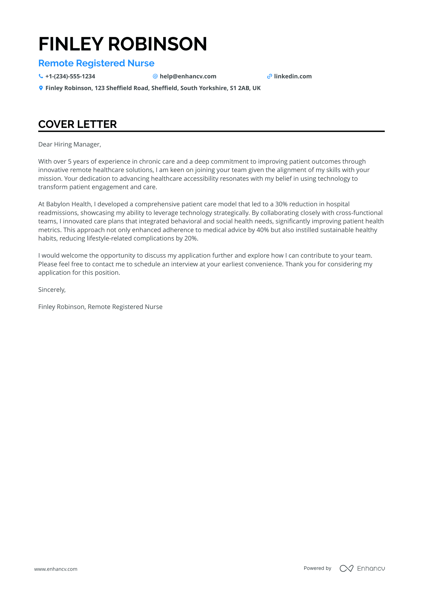Clinical Care Manager Resume Example