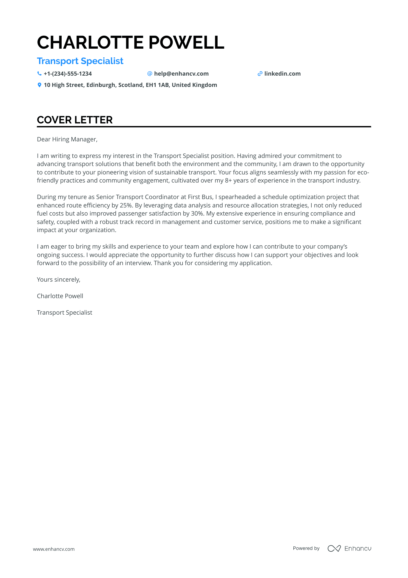 Trainee Bus Driver Resume Example
