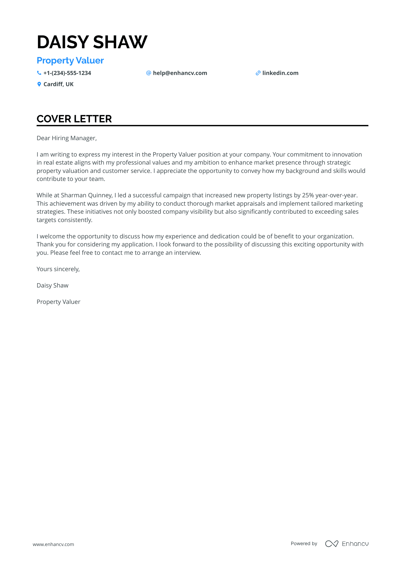 Estate Agent Property Lister Resume Example