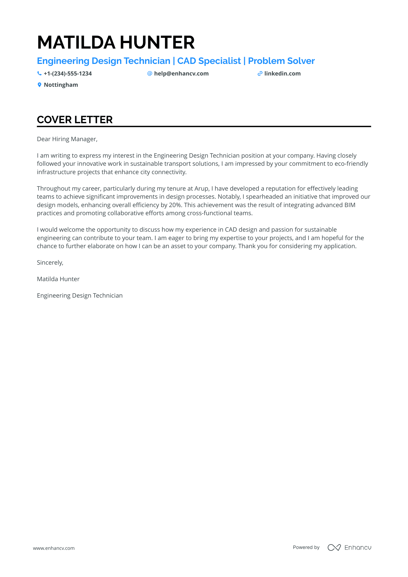 Senior 3D Modeller Resume Example